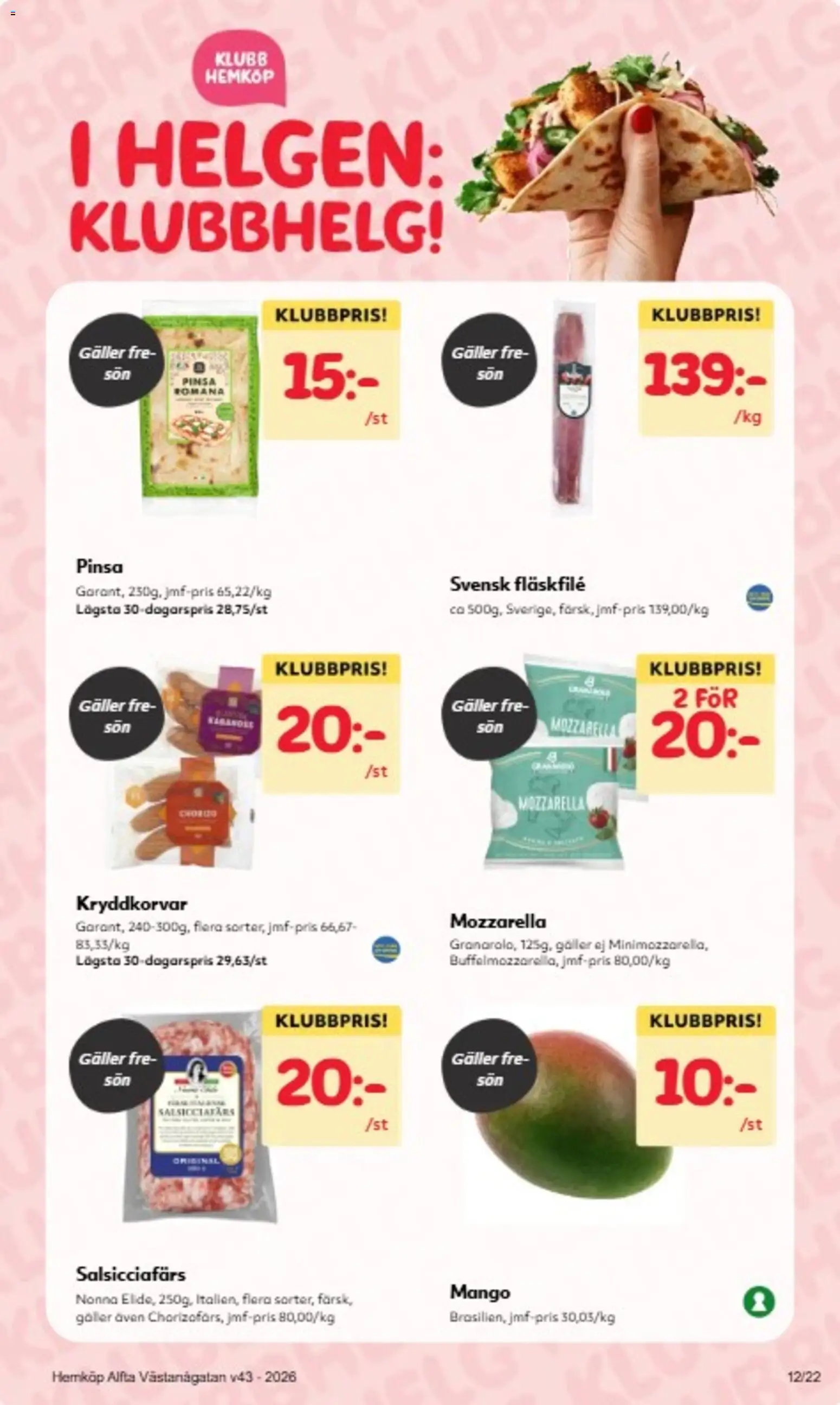 Hemköp erbjudanden Reklamblad in Sverige
