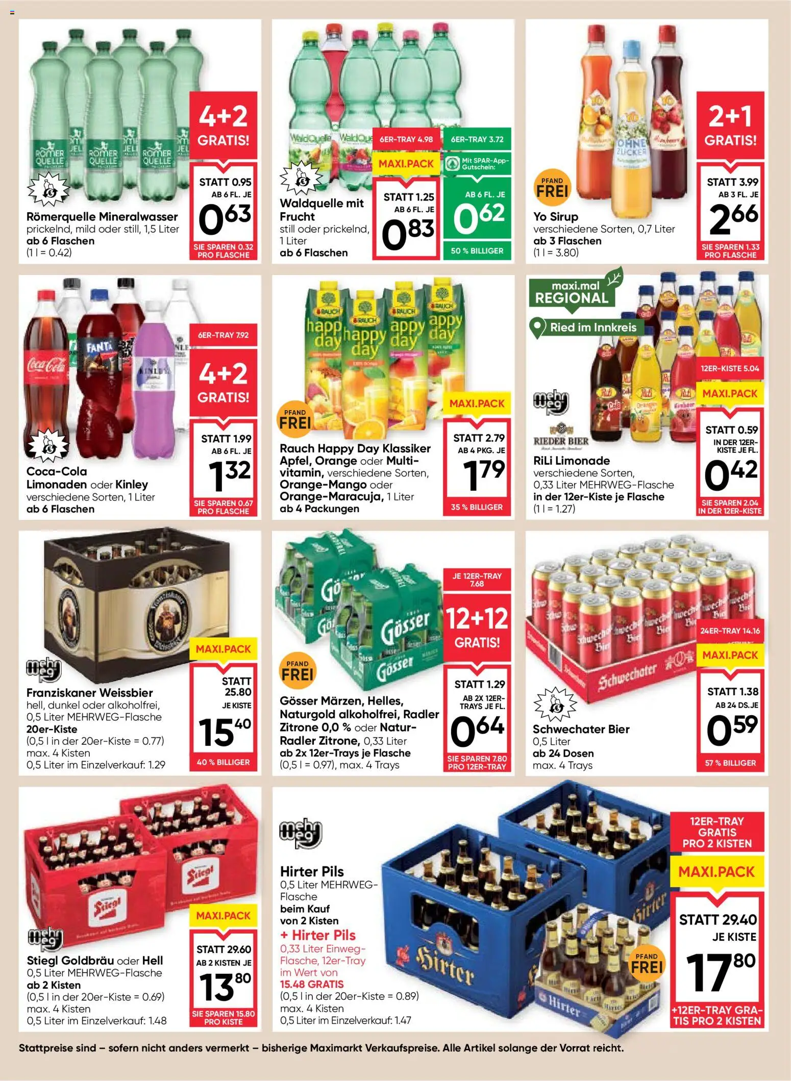 Maximarkt Flugblatt Flugblatt in Österreich