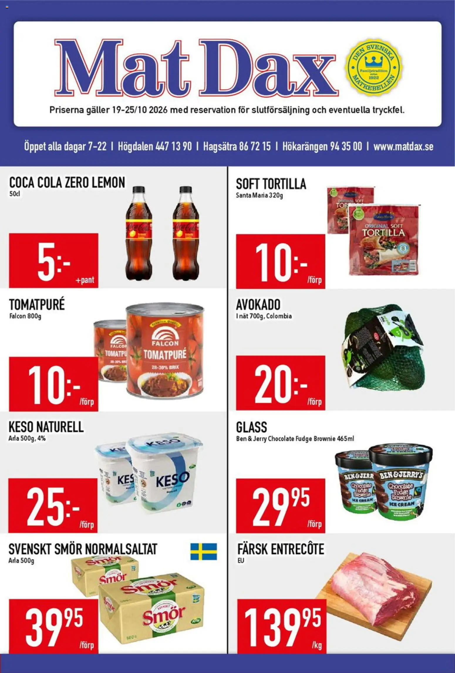 Matdax erbjudanden Reklamblad in Sverige
