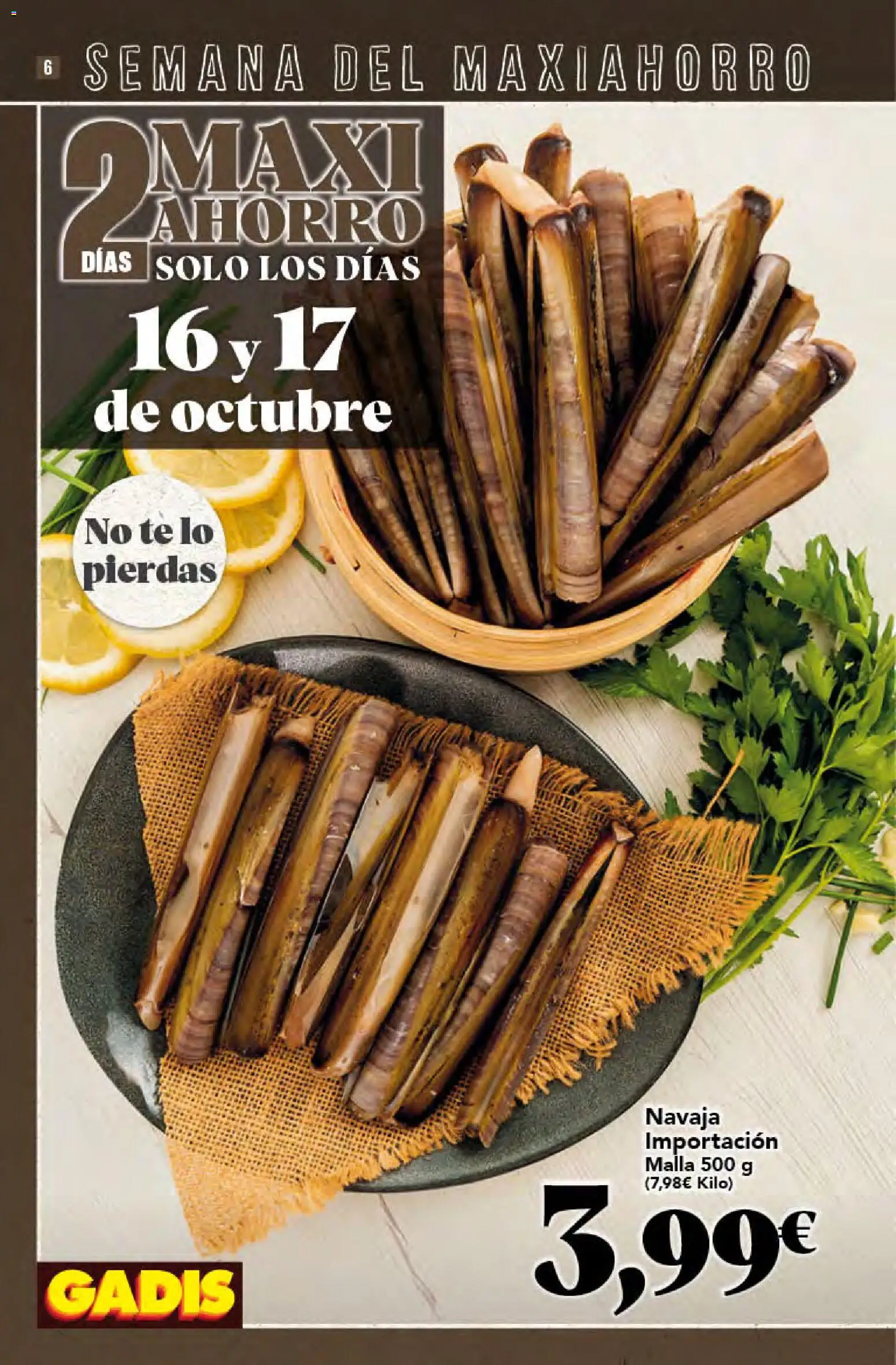 Gadis - folleto Folleto in España