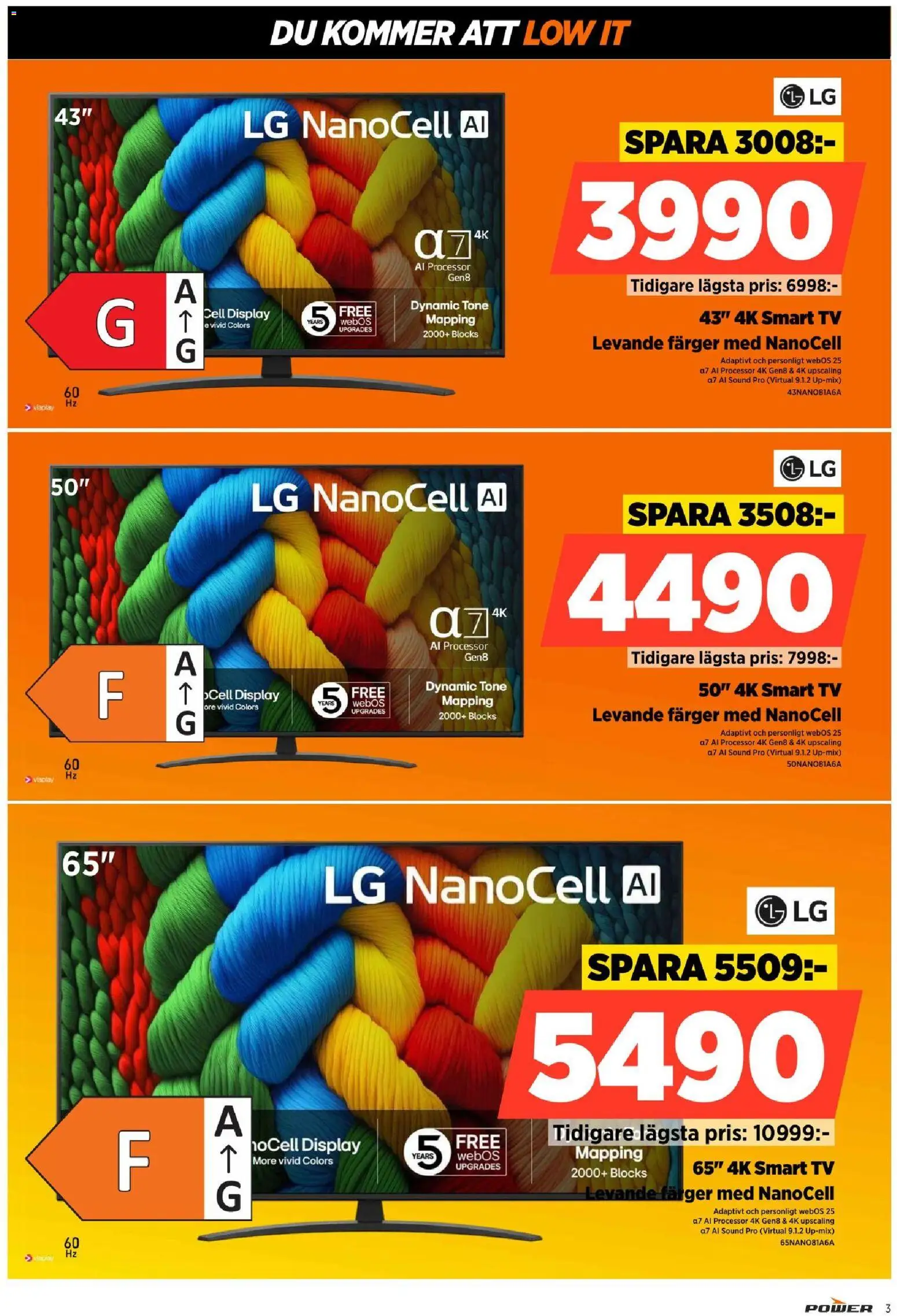 Power erbjudanden Reklamblad in Sverige