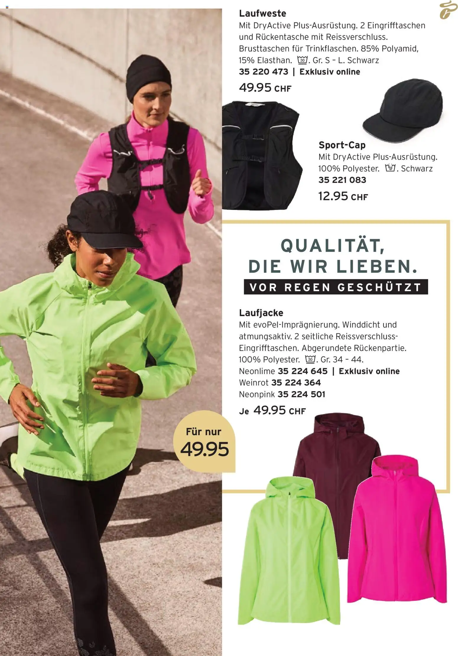 Tchibo aktionen Active Running Prospekt in Schweiz