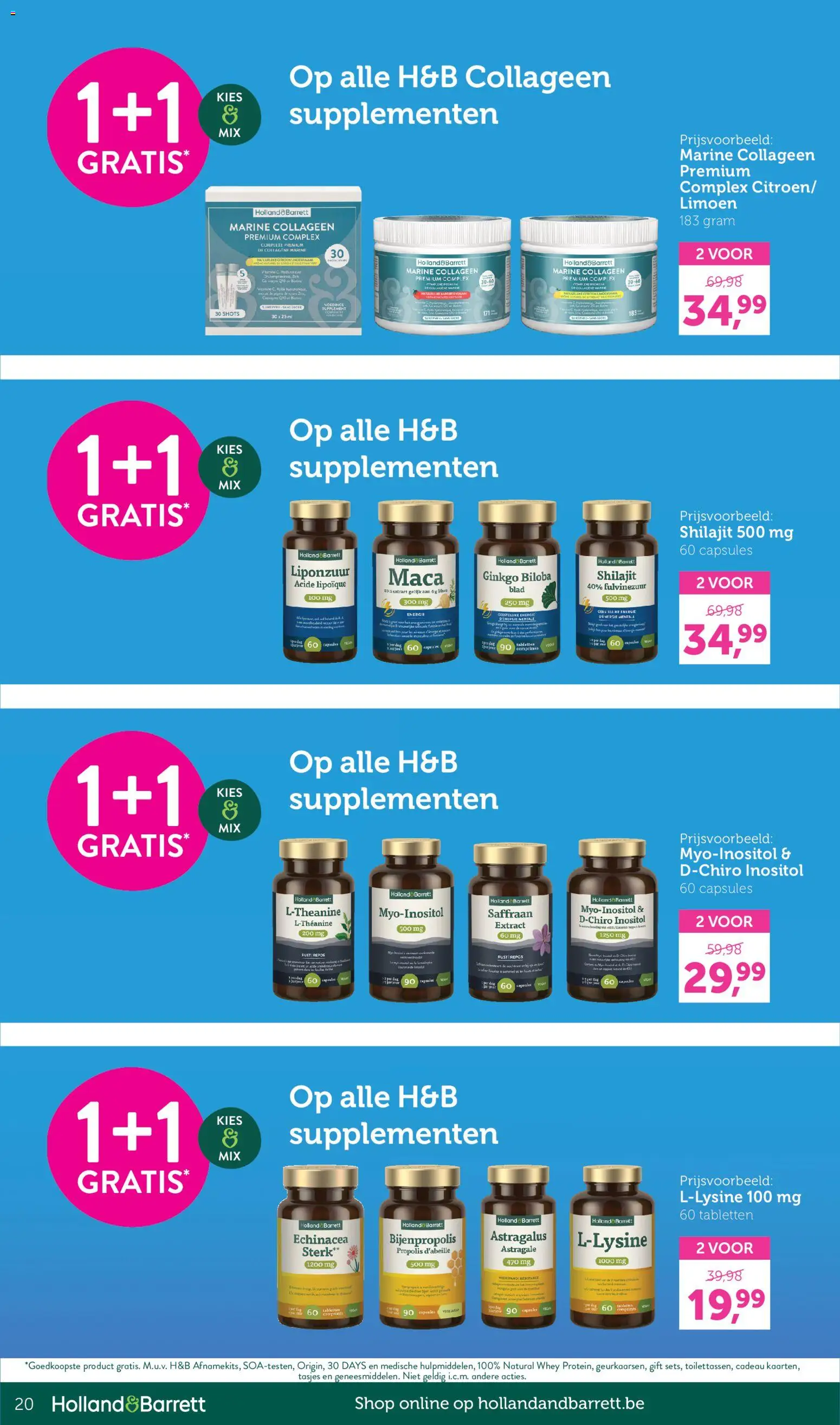 Holland & Barrett Folder / Publicité Folder in België