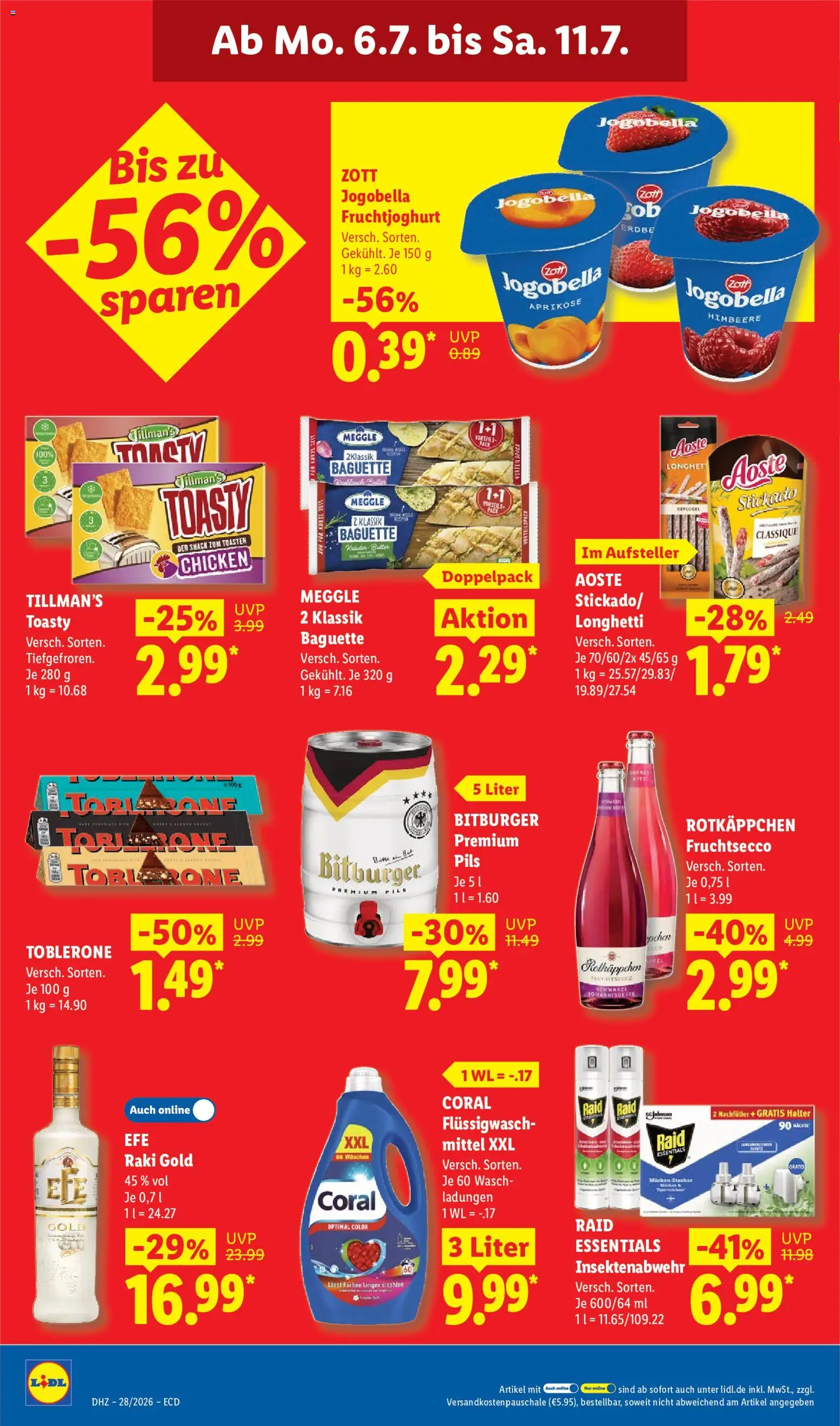 Lidl Prospekt | 06.07.2026 | Wie erhält man einen begrenzten Rabatt? | Deutschland