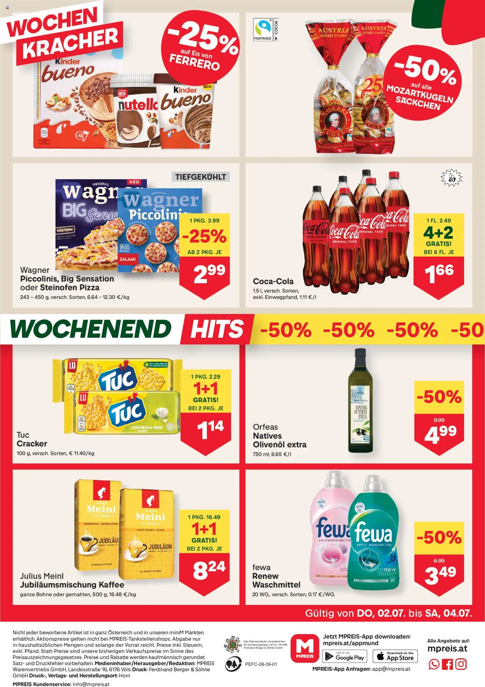 Die besten Angebote | MPREIS Flugblatt ab 02.07.2026 | - Jetzt stöbern! | Österreich