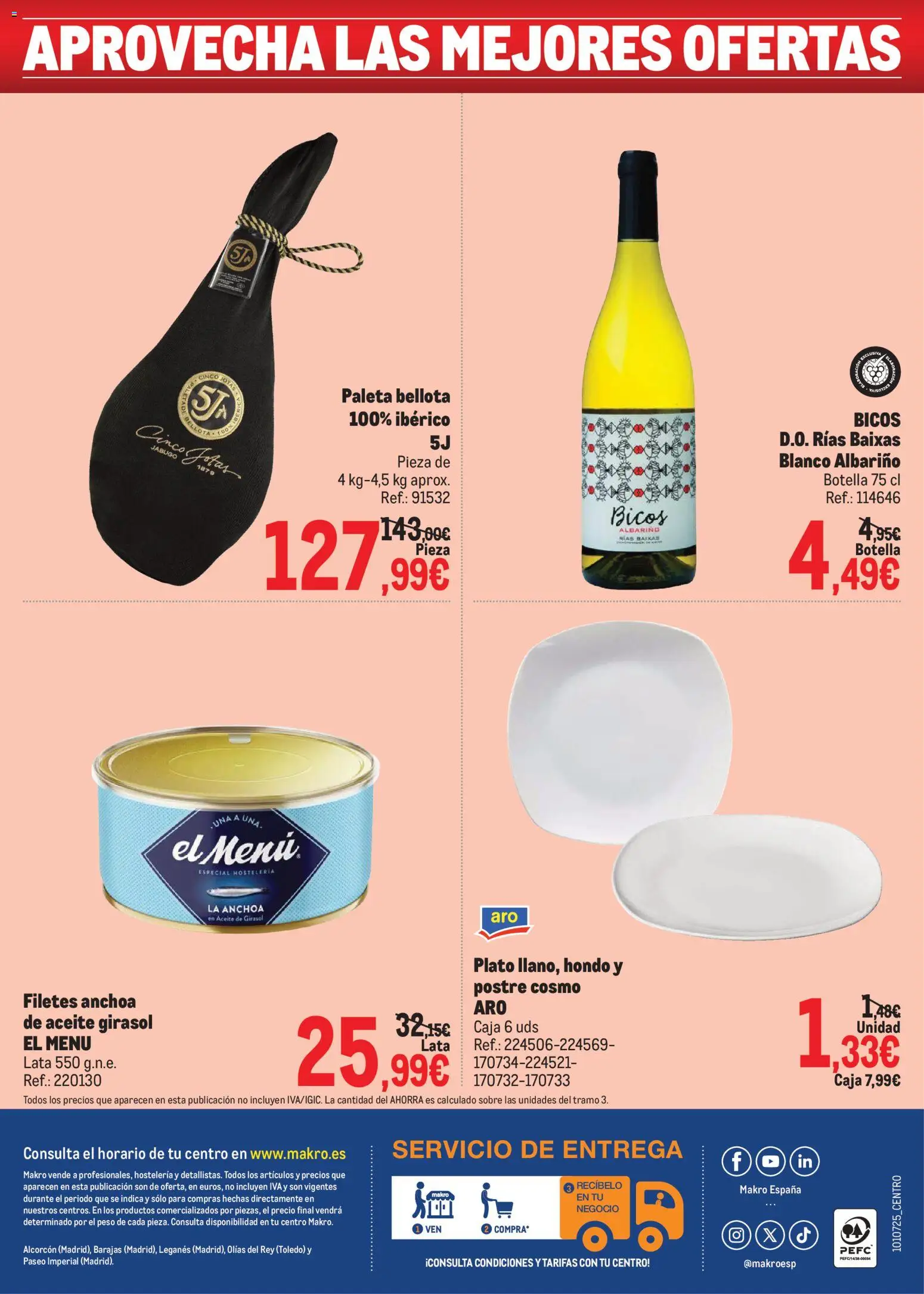 Makro catálogo Folleto in España