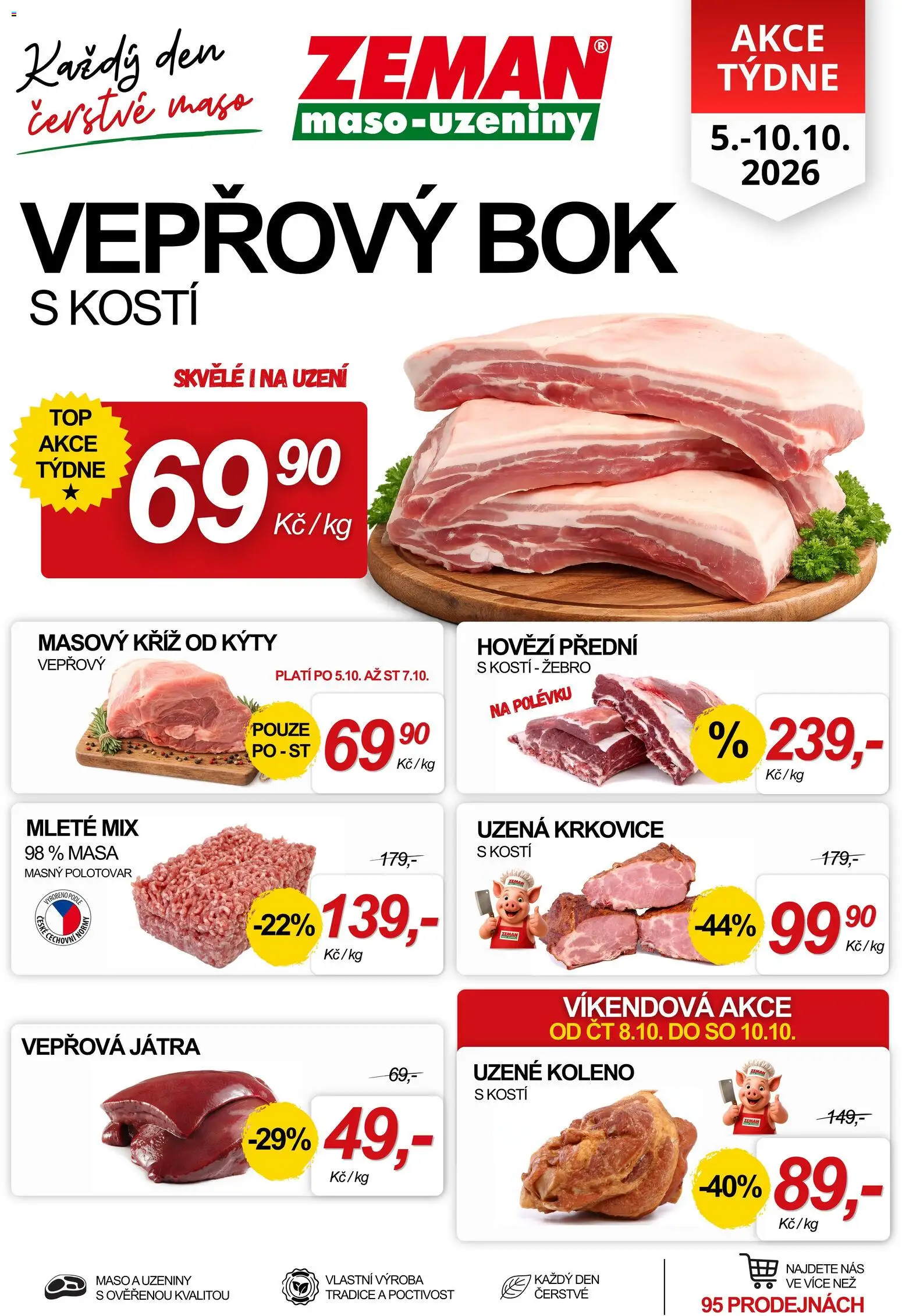 Prodejny Zeman leták Leták in Česko