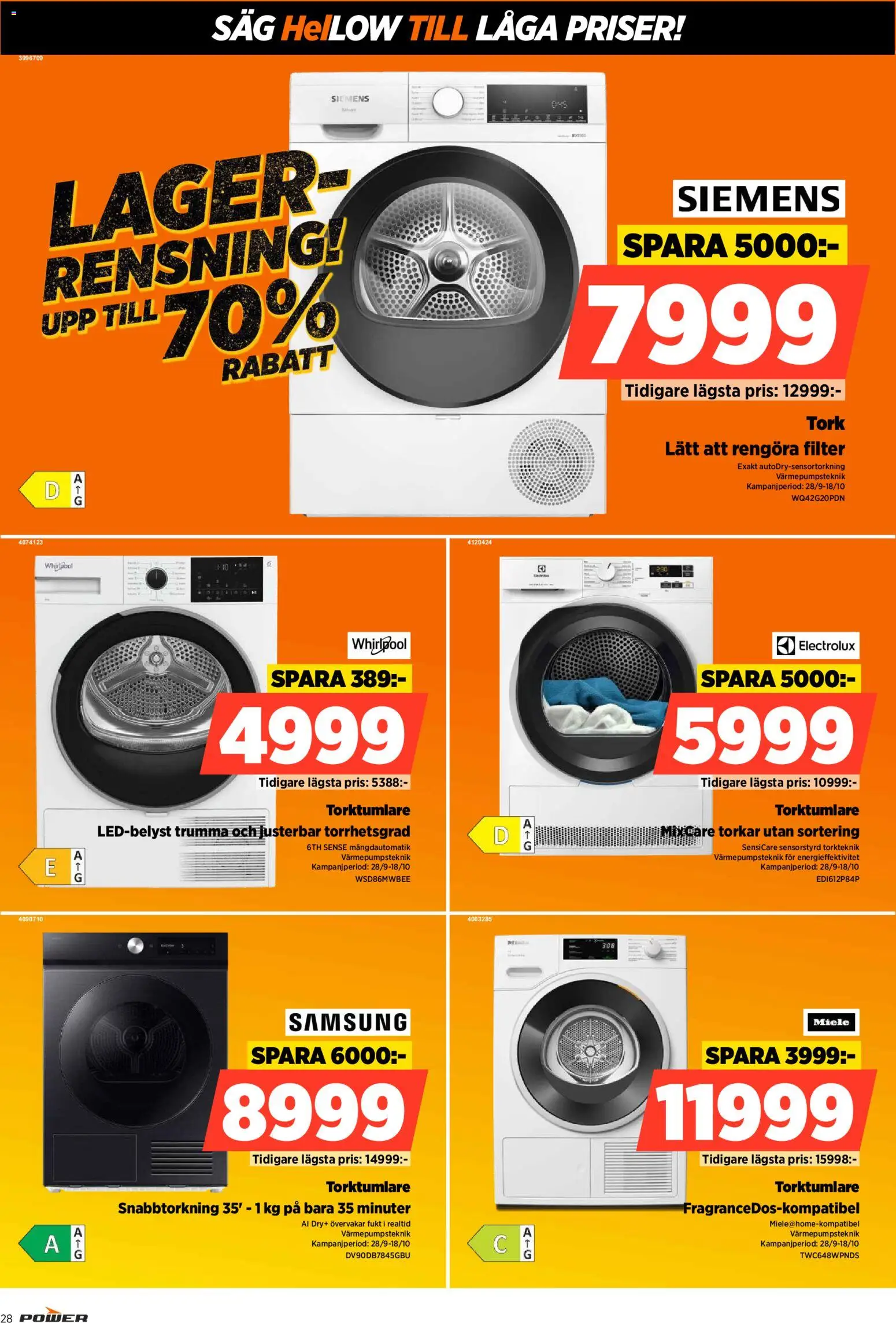 Power erbjudanden Reklamblad in Sverige