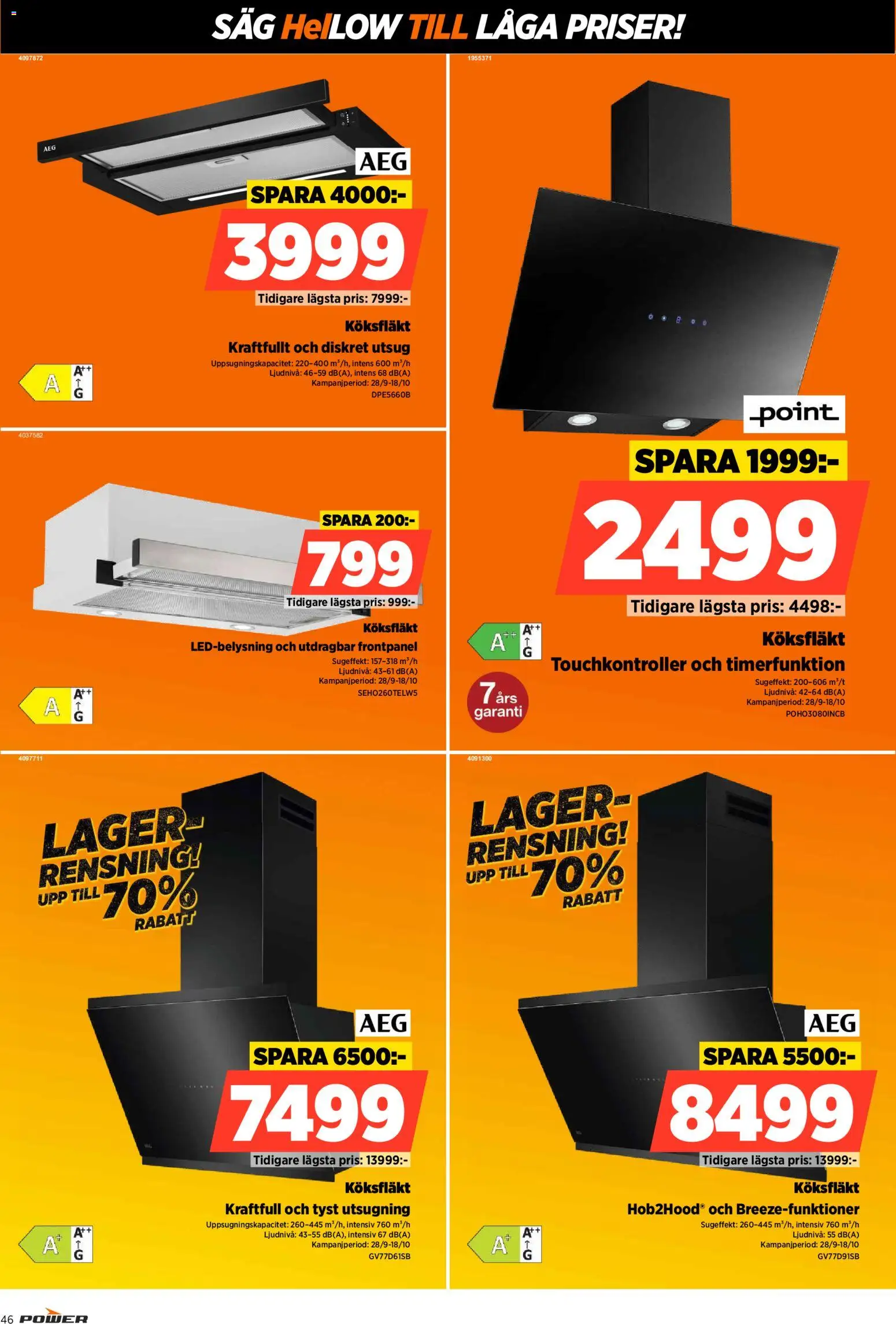 Power erbjudanden Reklamblad in Sverige