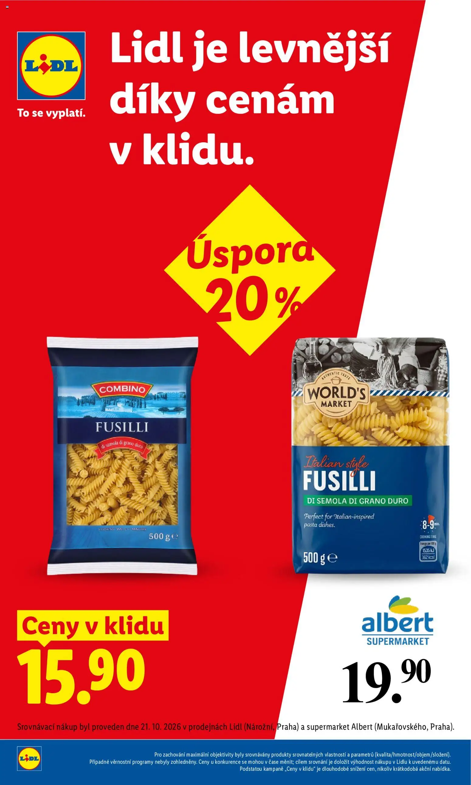 Lidl leták Leták in Česko