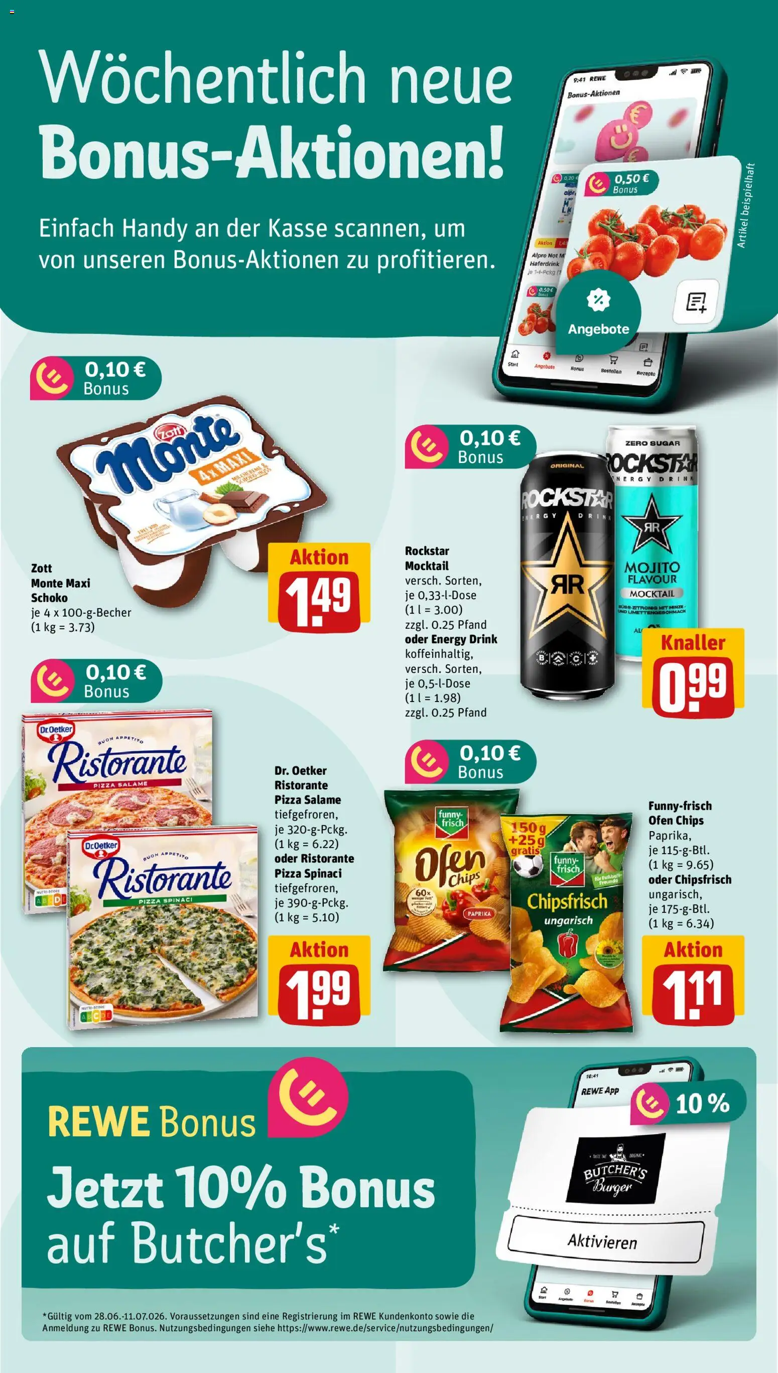 Rewe Prospekt | 06.07.2026 | Wie erhält man einen begrenzten Rabatt? | Deutschland
