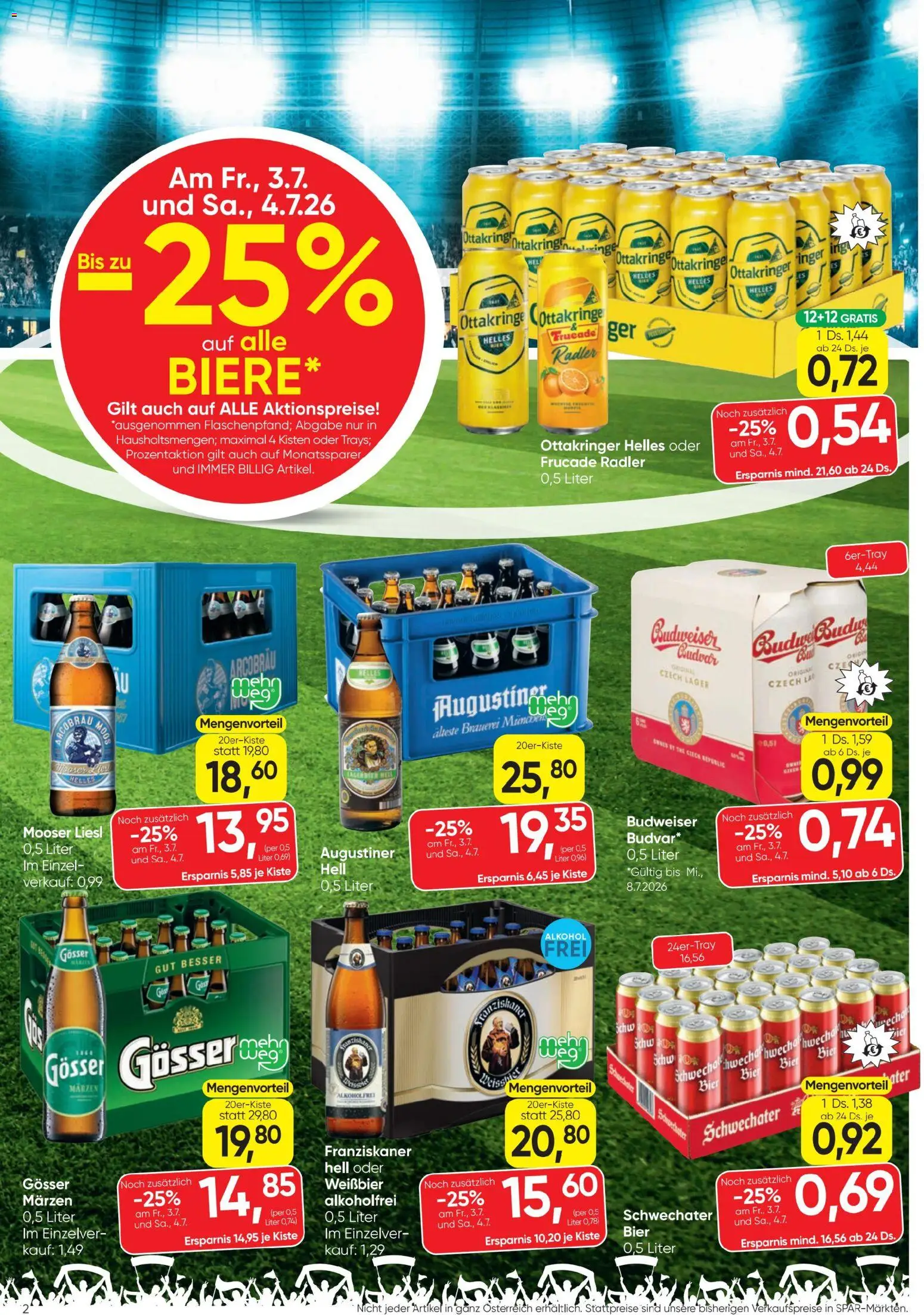 Jetzt sparen im Spar - Flugblatt 01.07.2026! Entdecken Sie die unschlagbaren Angebote | Österreich