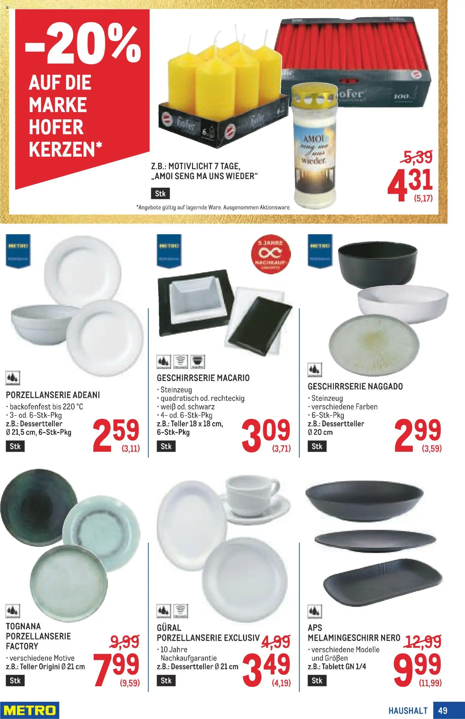 Metro angebote Profi Flugblatt in Österreich