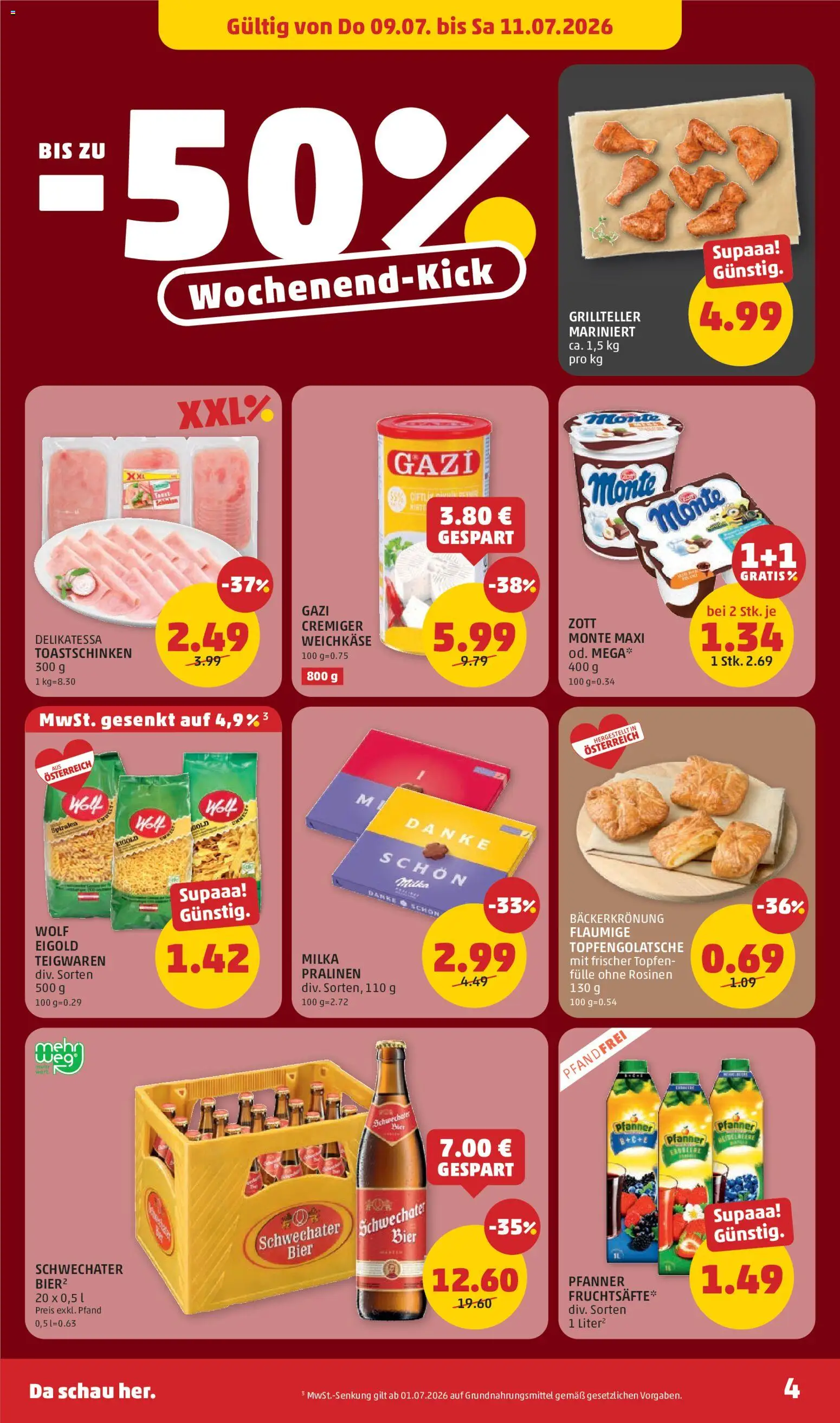 Die besten Angebote | Penny Markt Flugblatt ab 09.07.2026 | - Jetzt stöbern! | Österreich