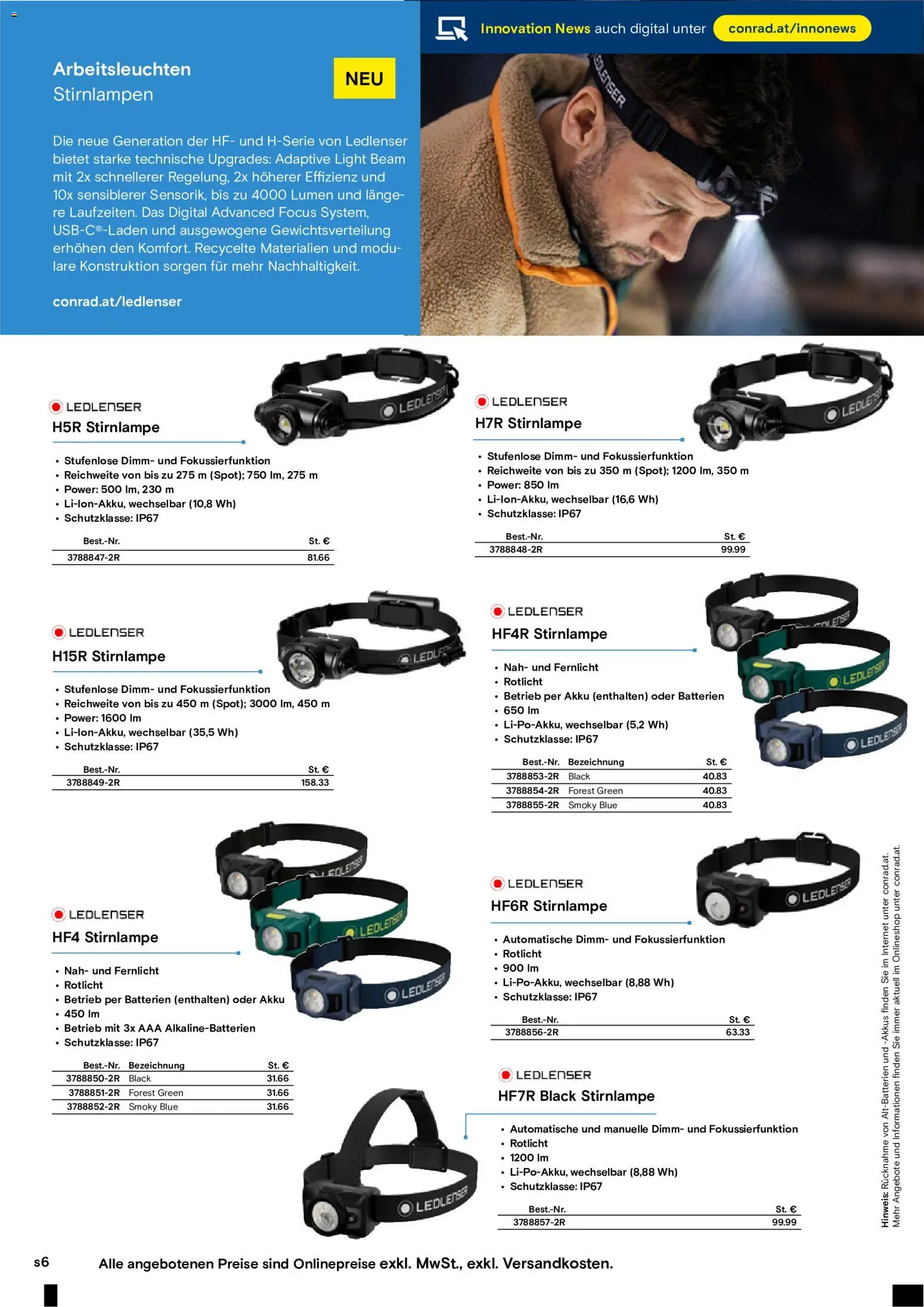 Conrad Technik News Flugblatt in Österreich