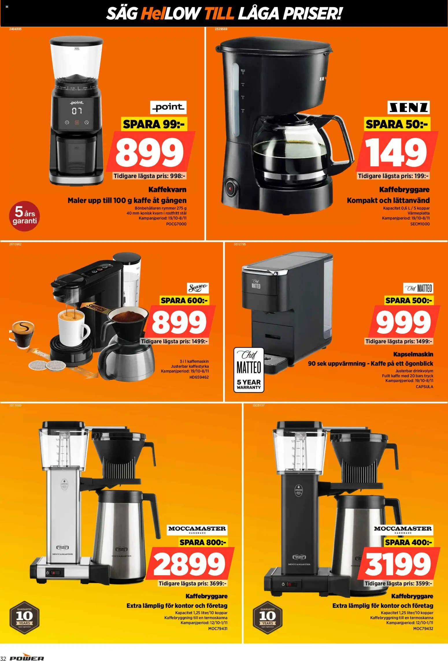 Power erbjudanden Reklamblad in Sverige