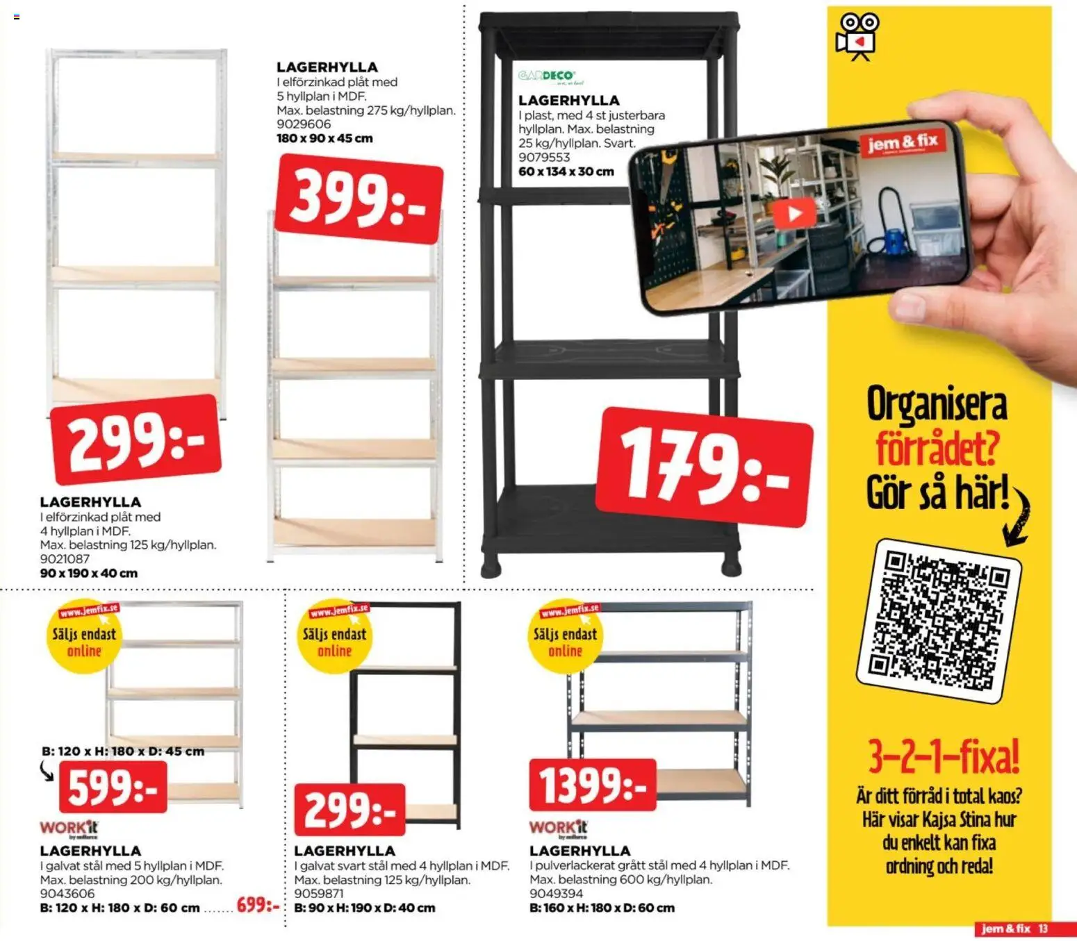 Jem & Fix erbjudanden Reklamblad in Sverige