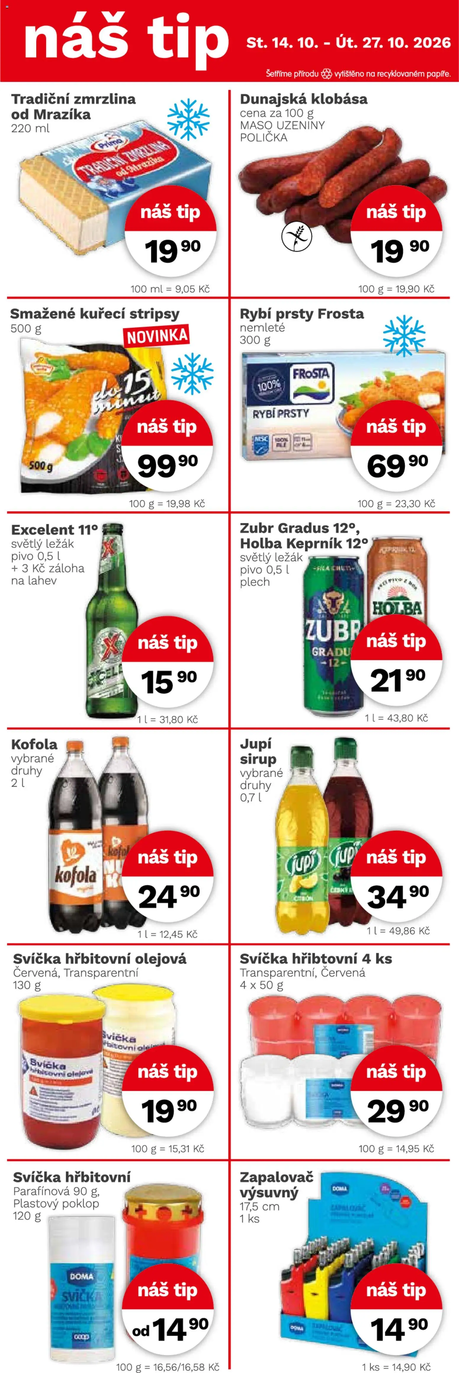 Konzum leták Leták in Česko