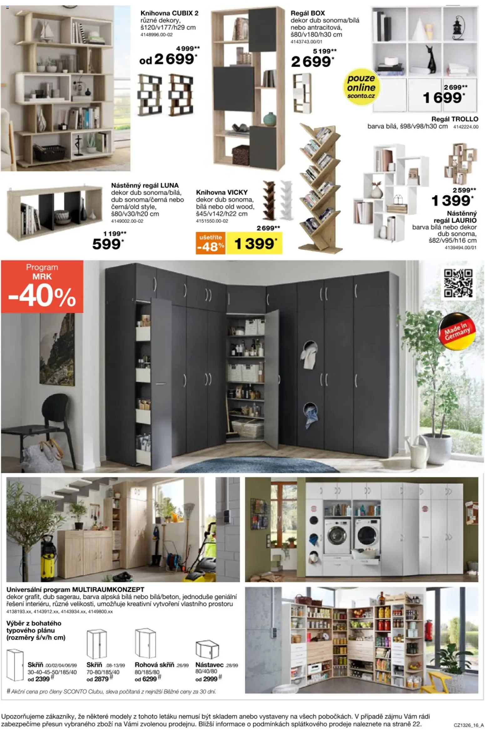 Sconto nábytek leták Leták in Česko