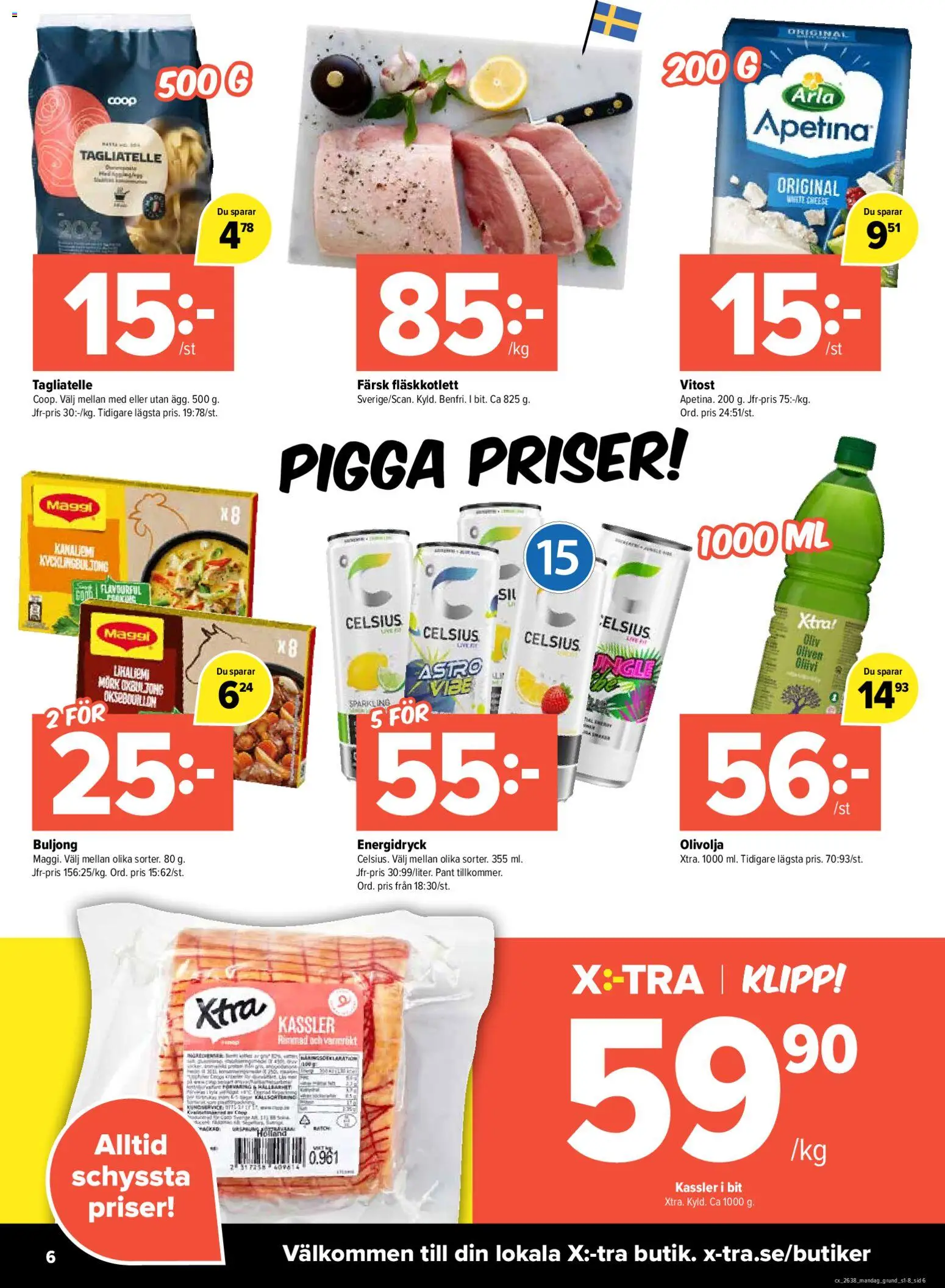 Coop X:-TRA erbjudanden Reklamblad in Sverige