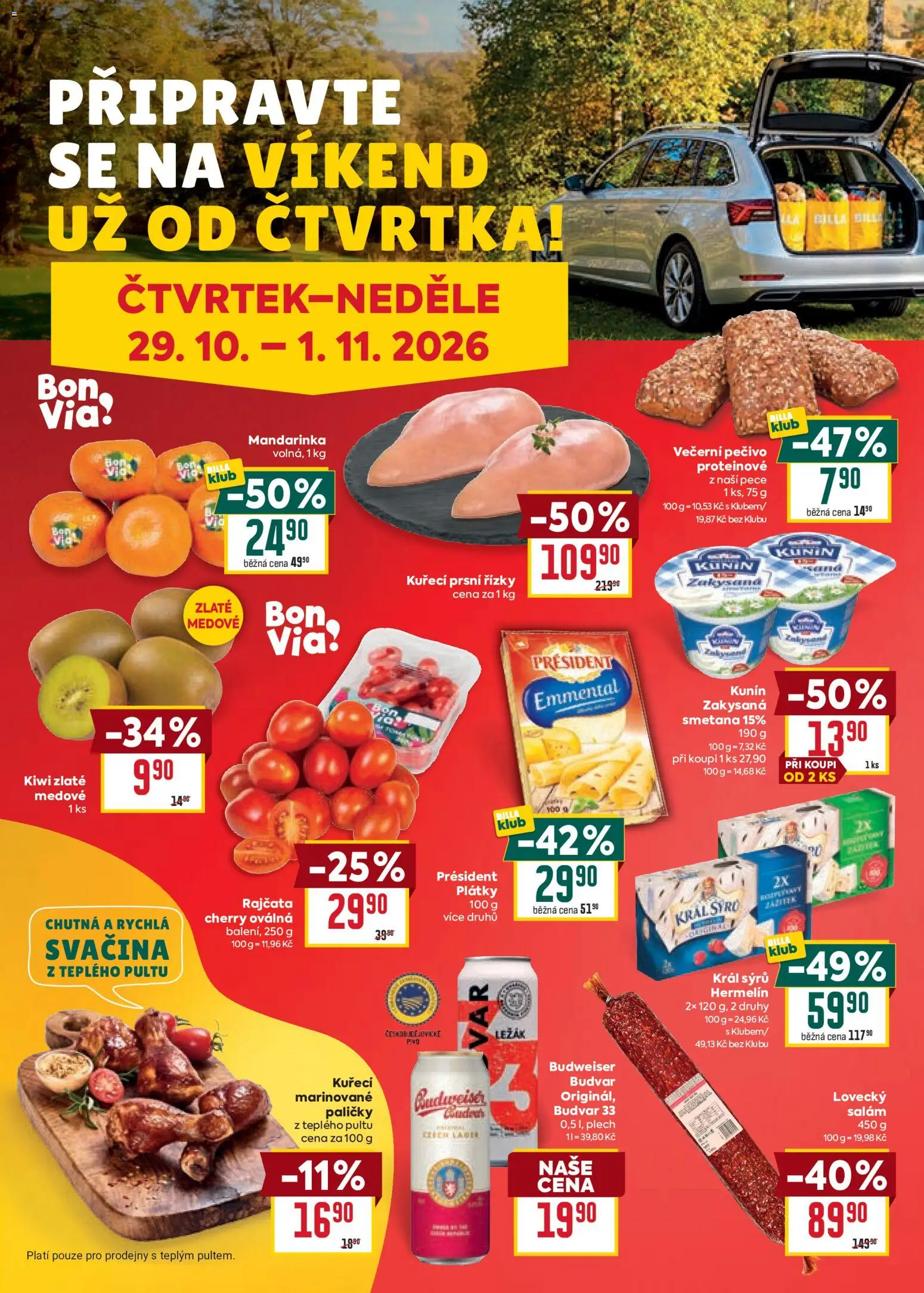 Billa Velký leták Leták in Česko