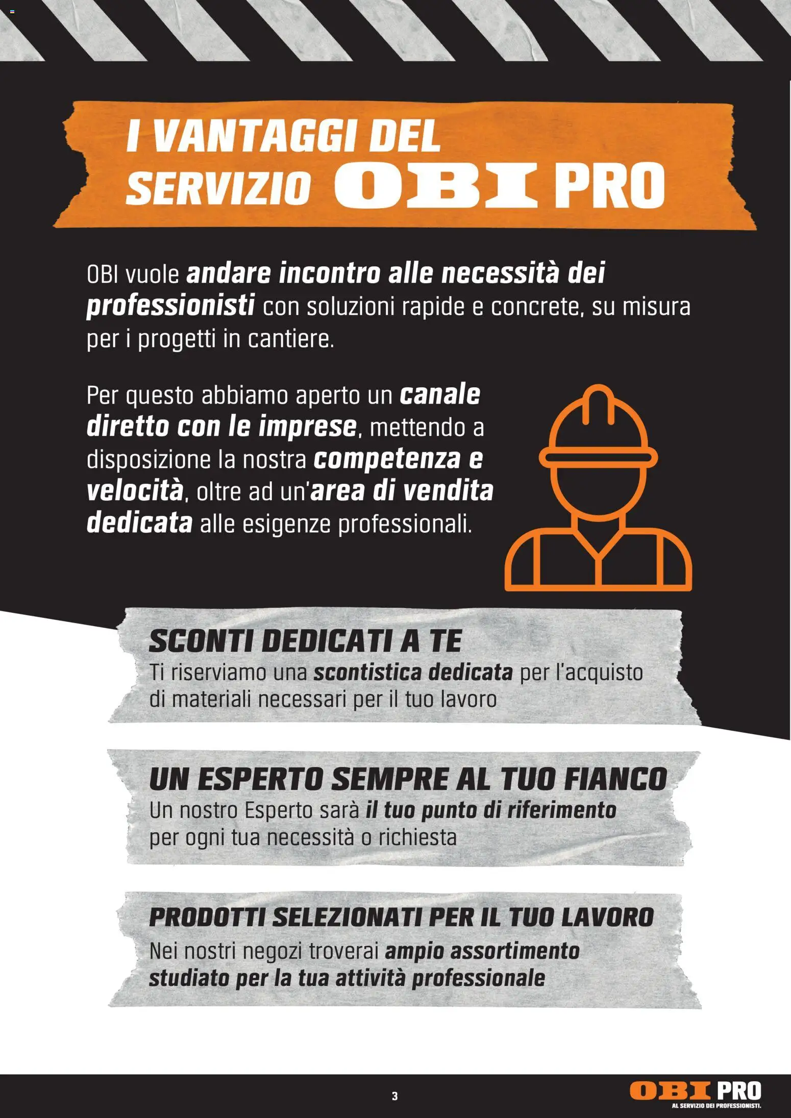 OBI volantino Al Servizio Dei Professionisti Volantino in Italy