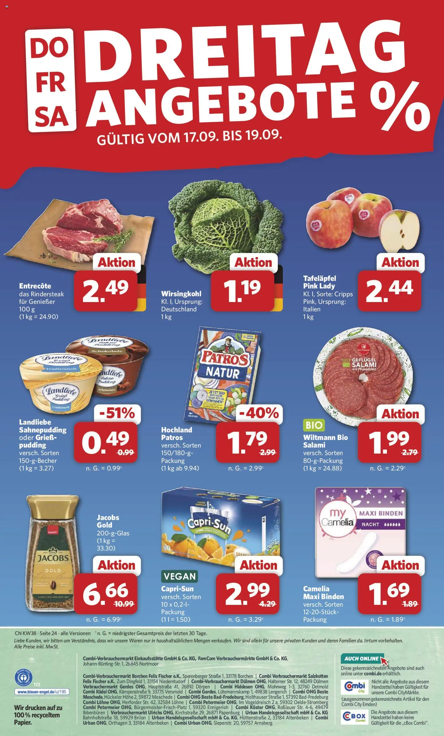 Combi Prospekt Prospekt in Deutschland