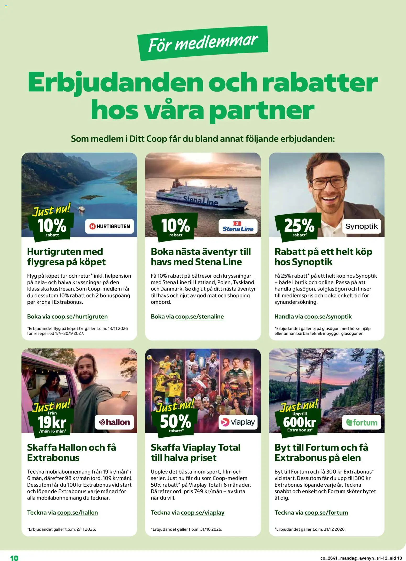 Coop erbjudanden Reklamblad in Sverige