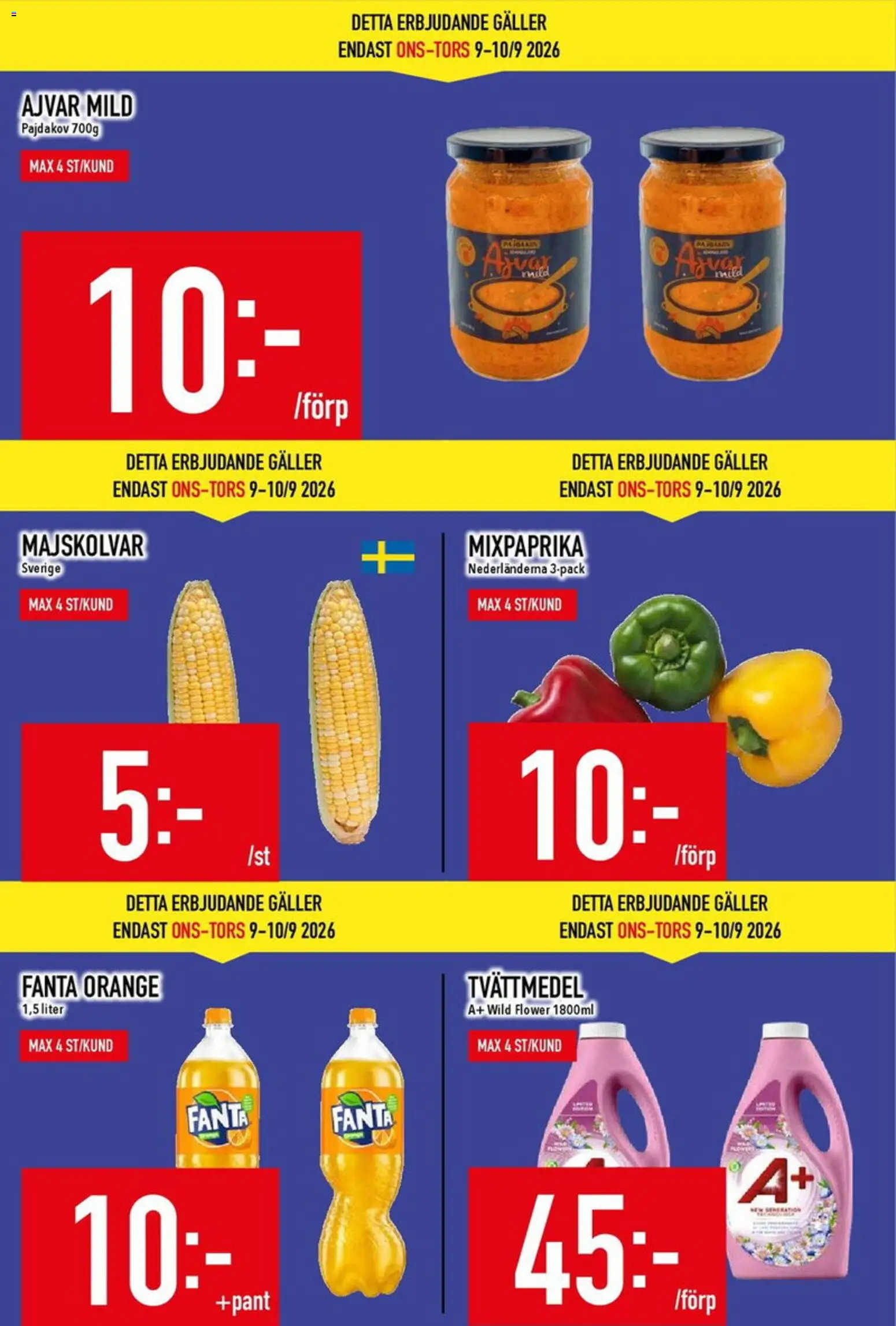 Matdax erbjudanden Reklamblad in Sverige