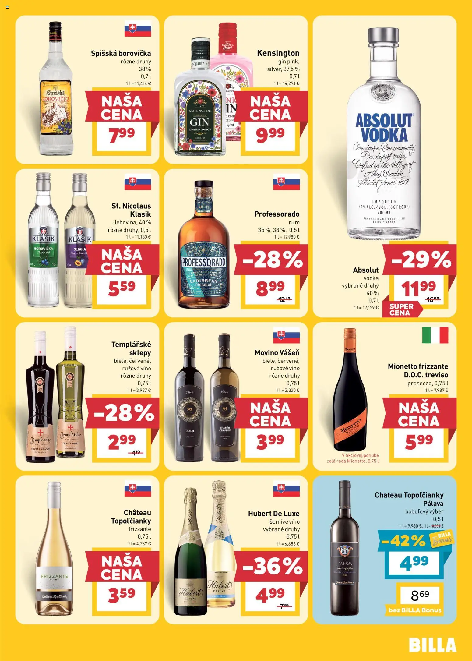 Billa leták Leták in Slovensko