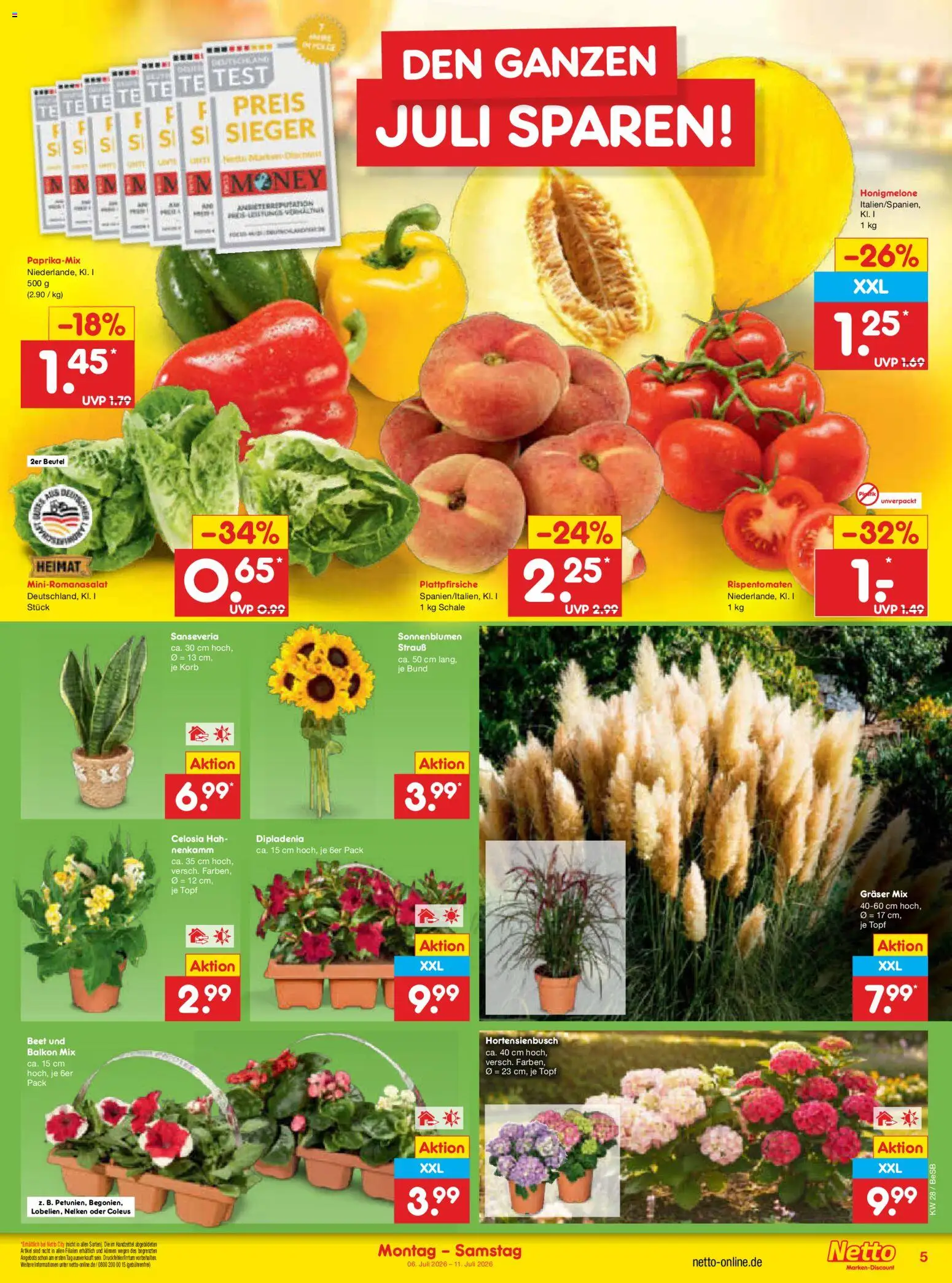 Netto Marken-Discount Prospekt | 06.07.2026 | Wie erhält man einen begrenzten Rabatt? | Deutschland