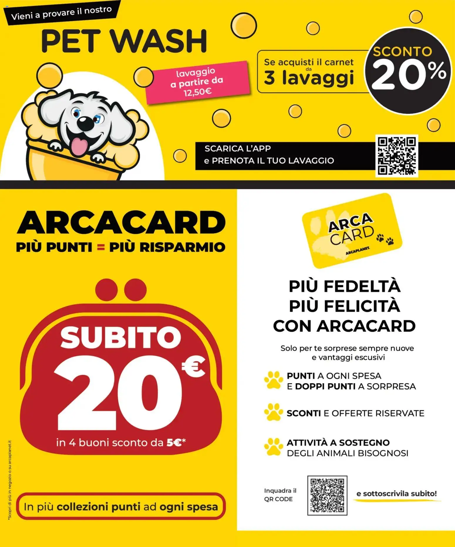 Arcaplanet volantino Volantino in Italy