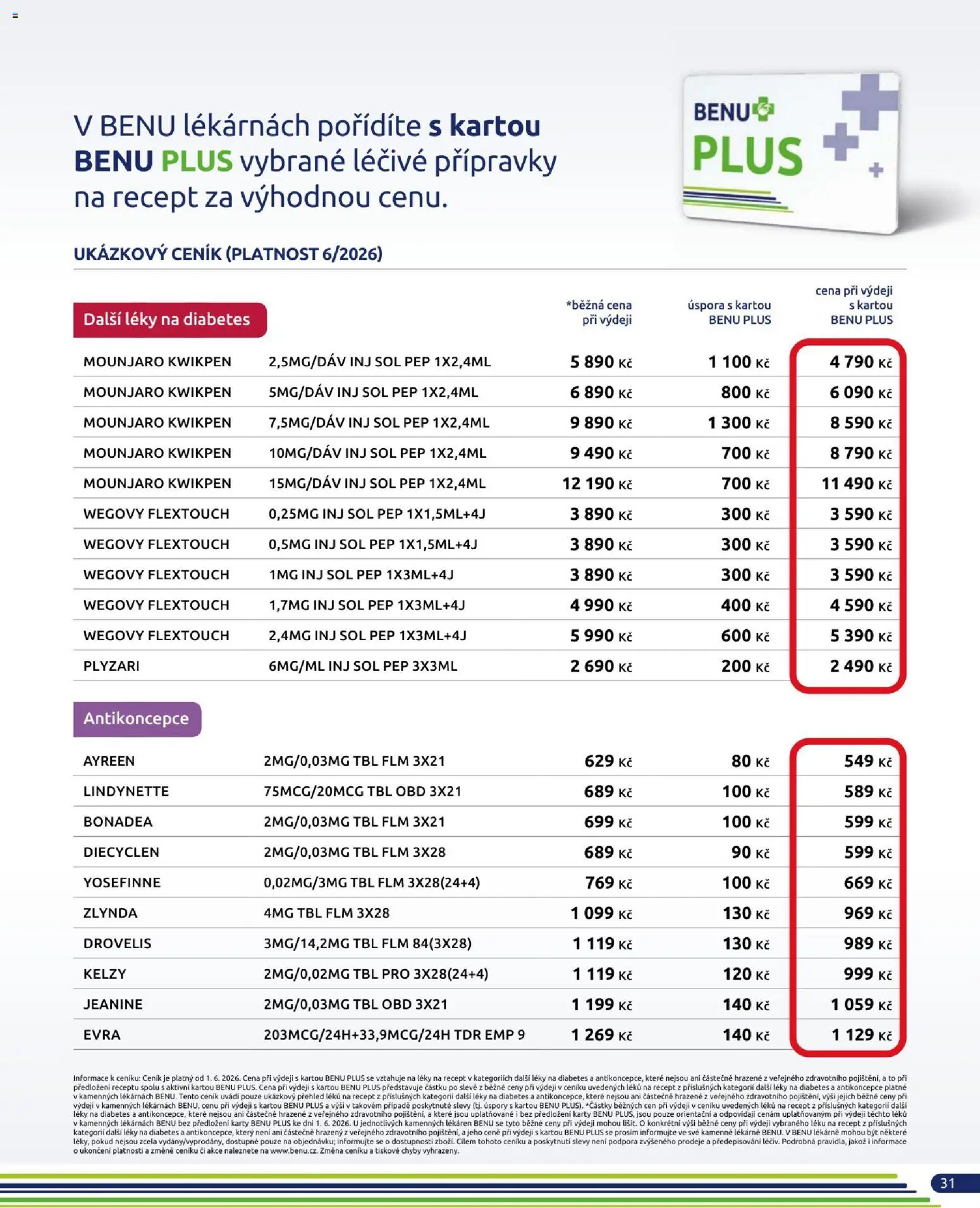 Benu leták od 01.07.2026 💥 Nenechte si ujít TOP nabídky! ⭐ | Česko