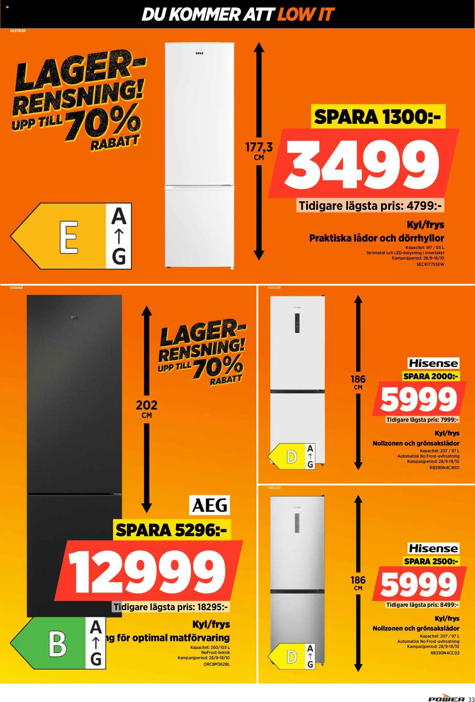 Power erbjudanden Reklamblad in Sverige