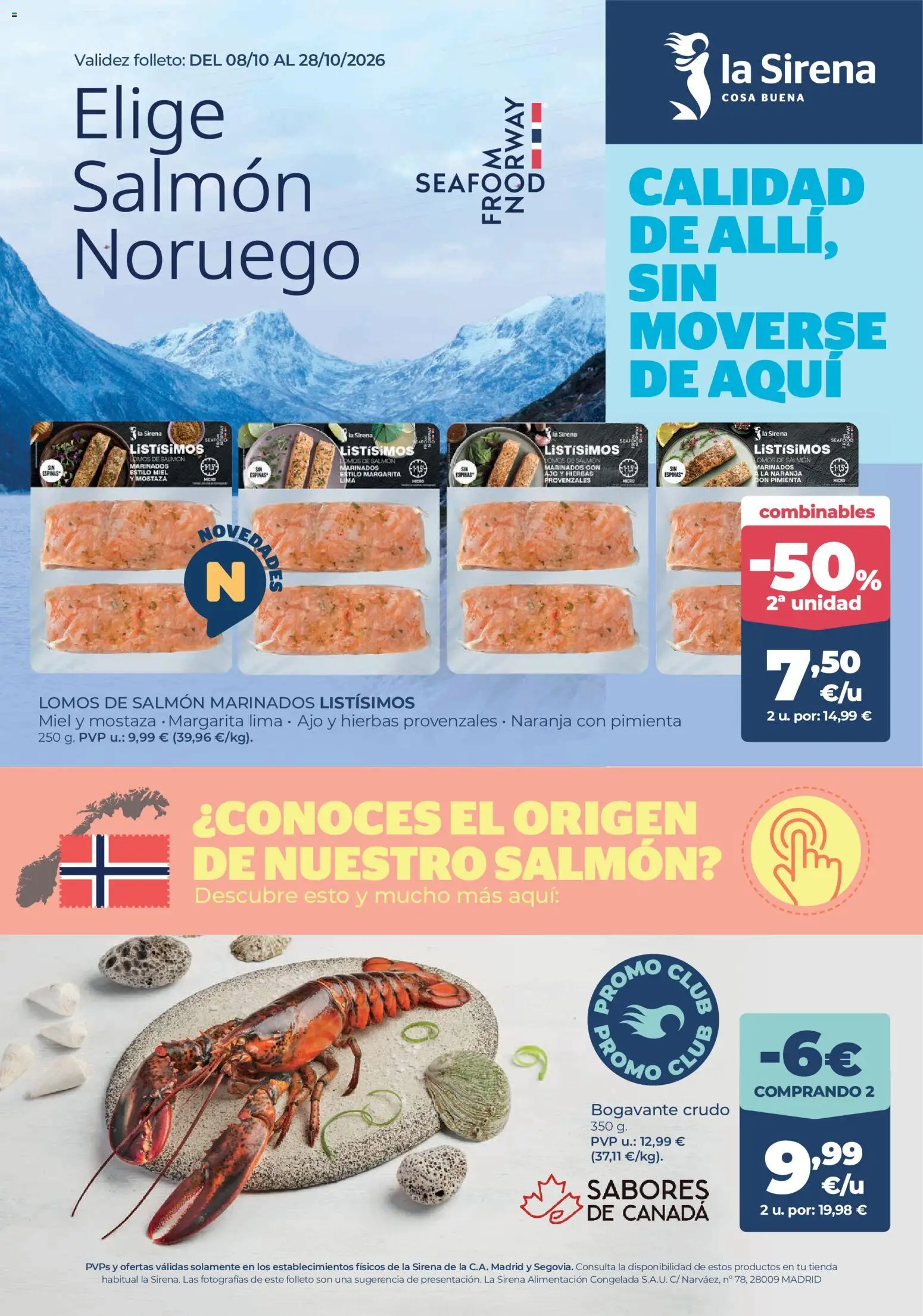 La Sirena folleto Folleto in España