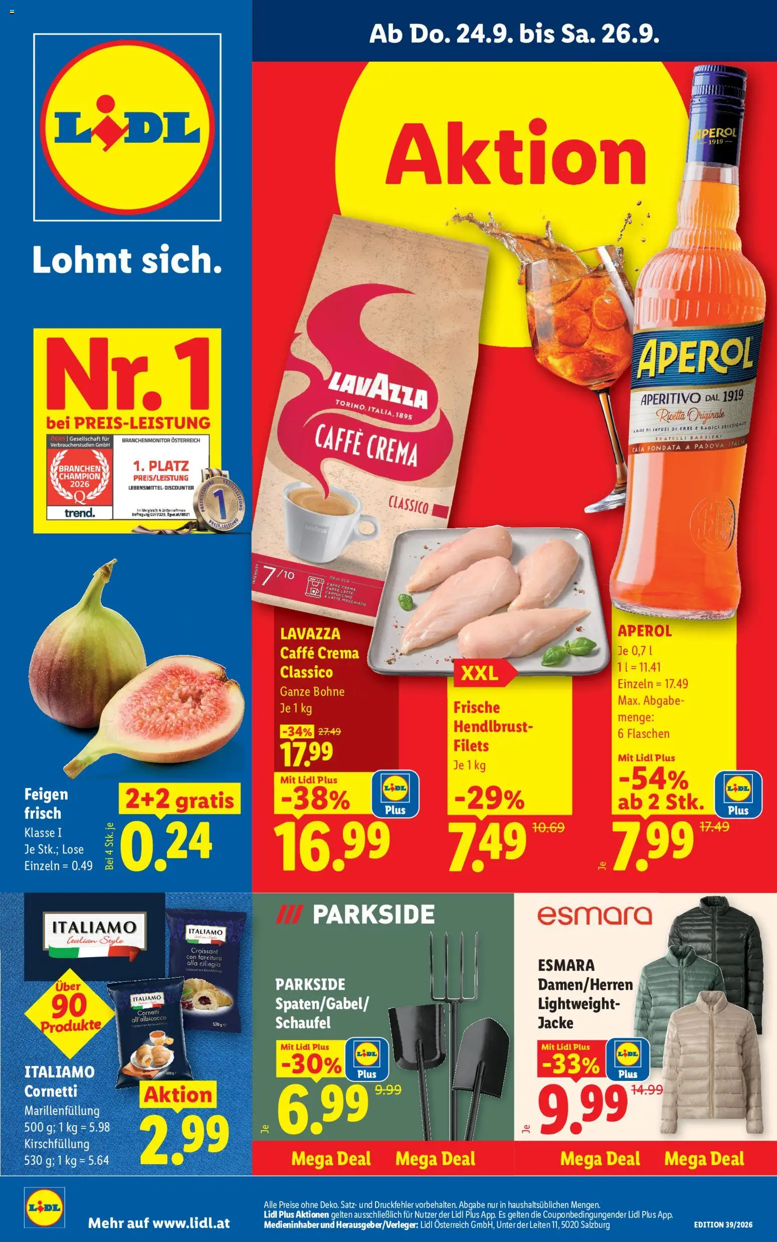 Lidl - Flugblatt Flugblatt in Österreich