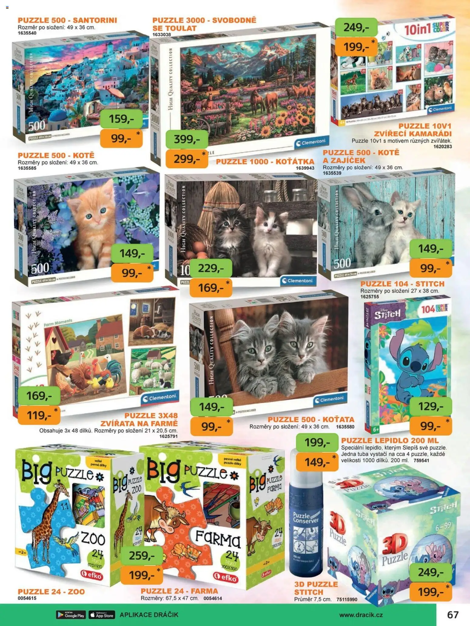 Dráčik katalog - Vánoce Leták in Česko