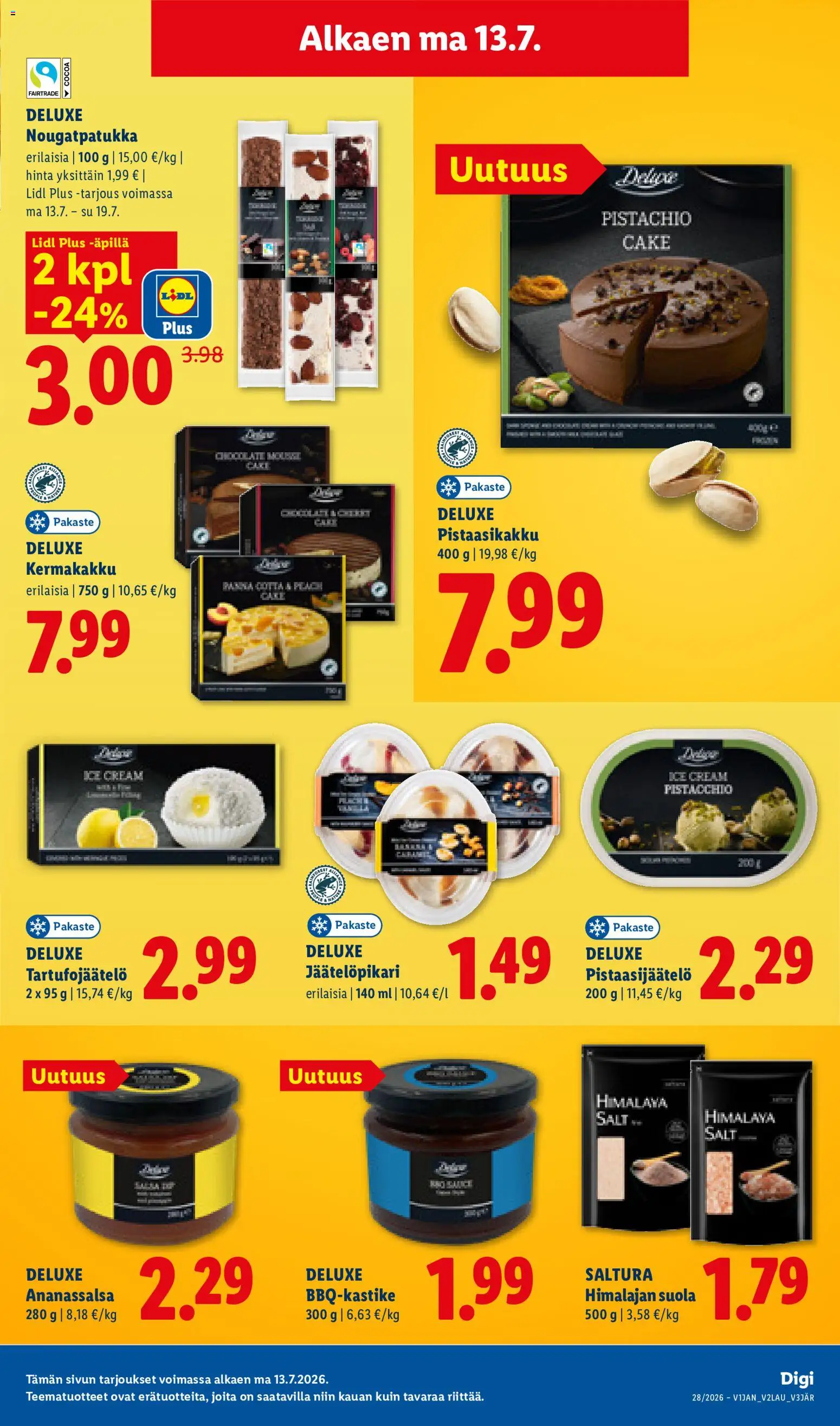 🛍️ Lidl tarjoukset alkaen 09/07/2026 » Katso huipputarjoukset ja säästä jo tänään! 💰 | Suomi