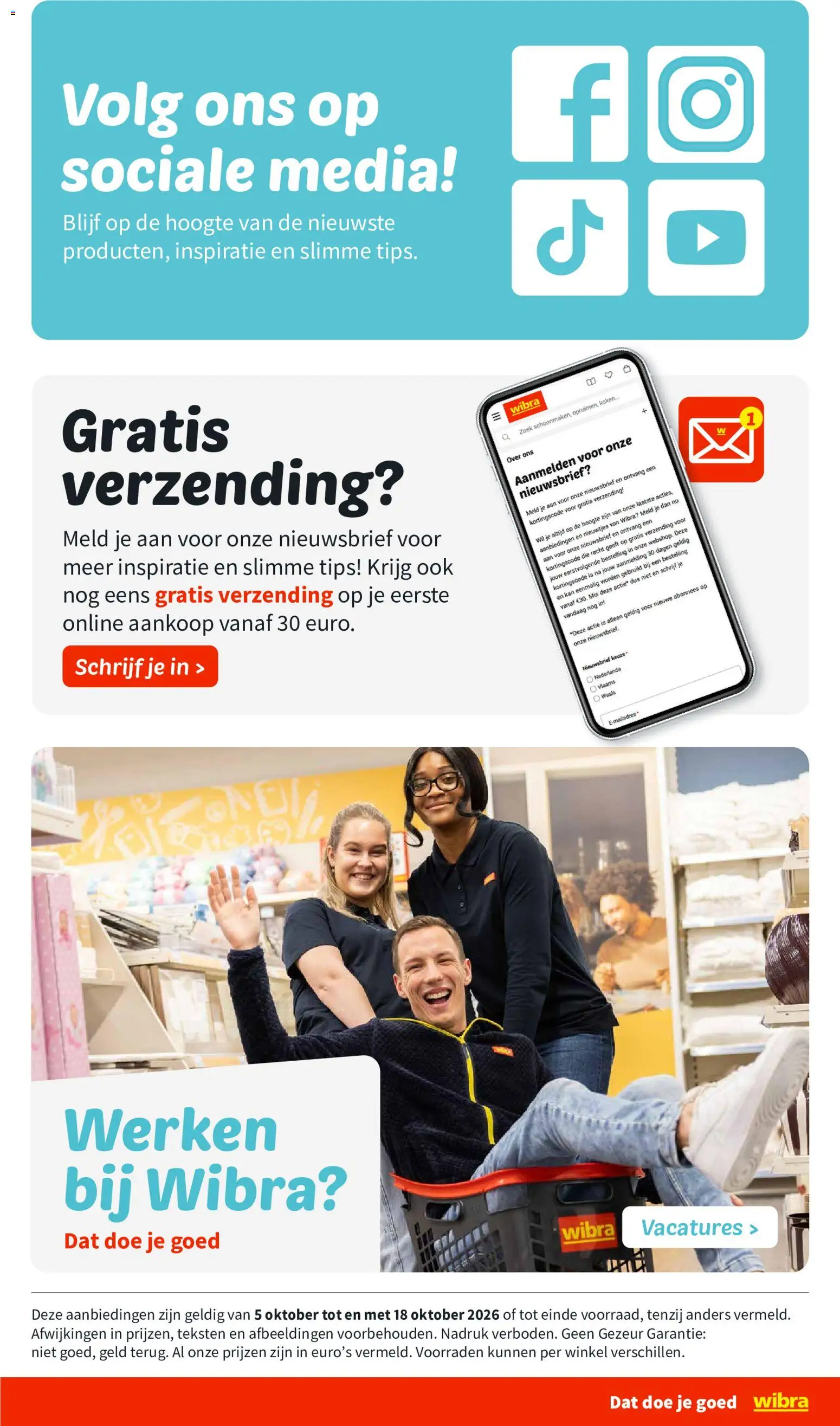 Wibra folder Folder in België