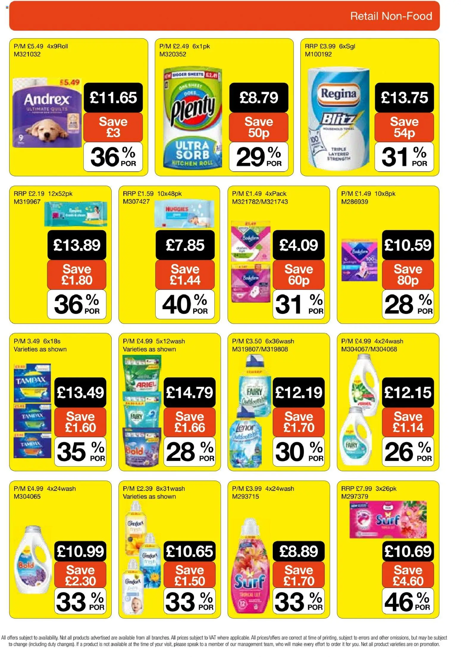 Booker Wholesale - NP9 National Promotions Leaflet in United Kingdom