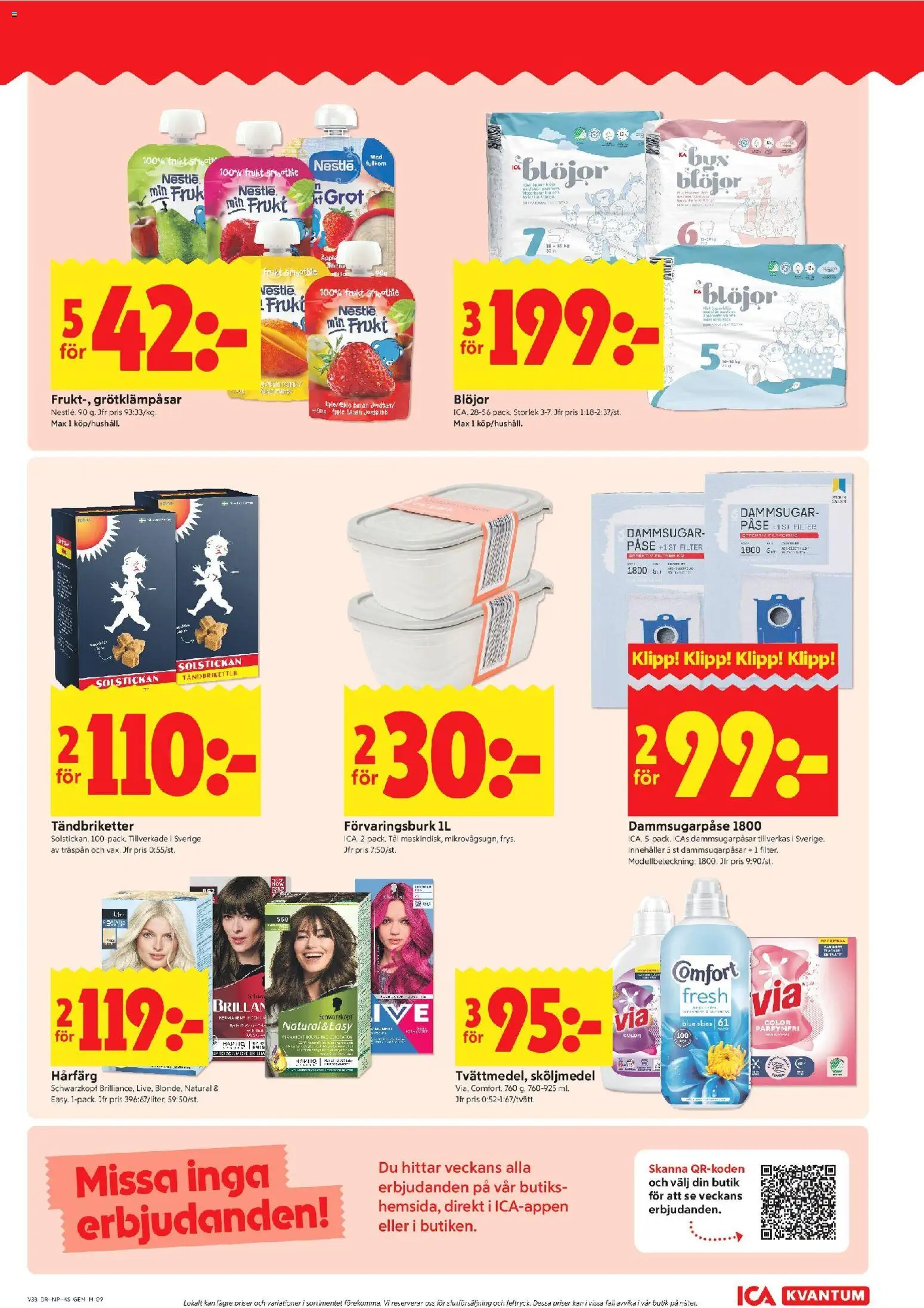 ICA Kvantum erbjudanden Reklamblad in Sverige