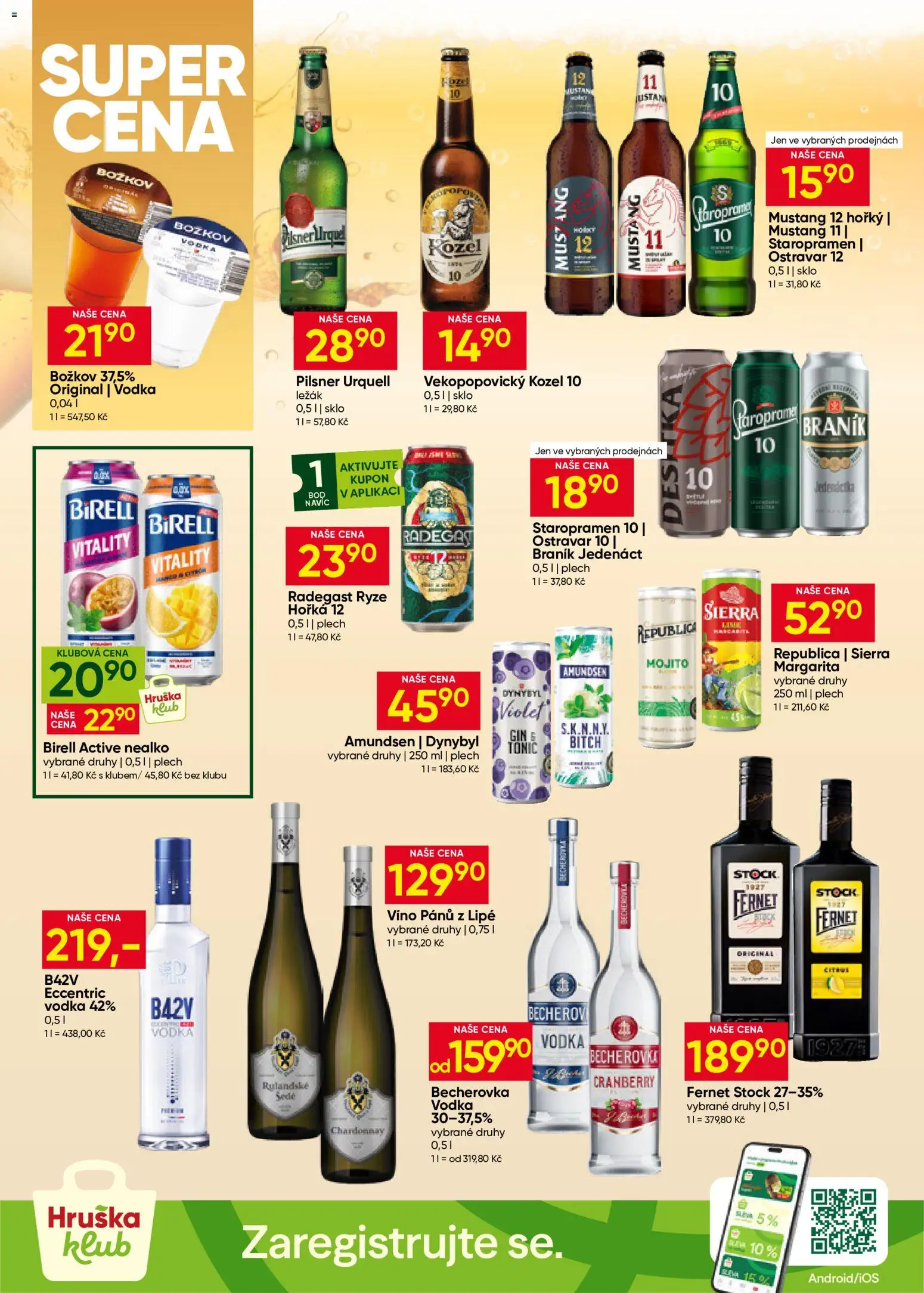 Hruška leták Leták in Česko