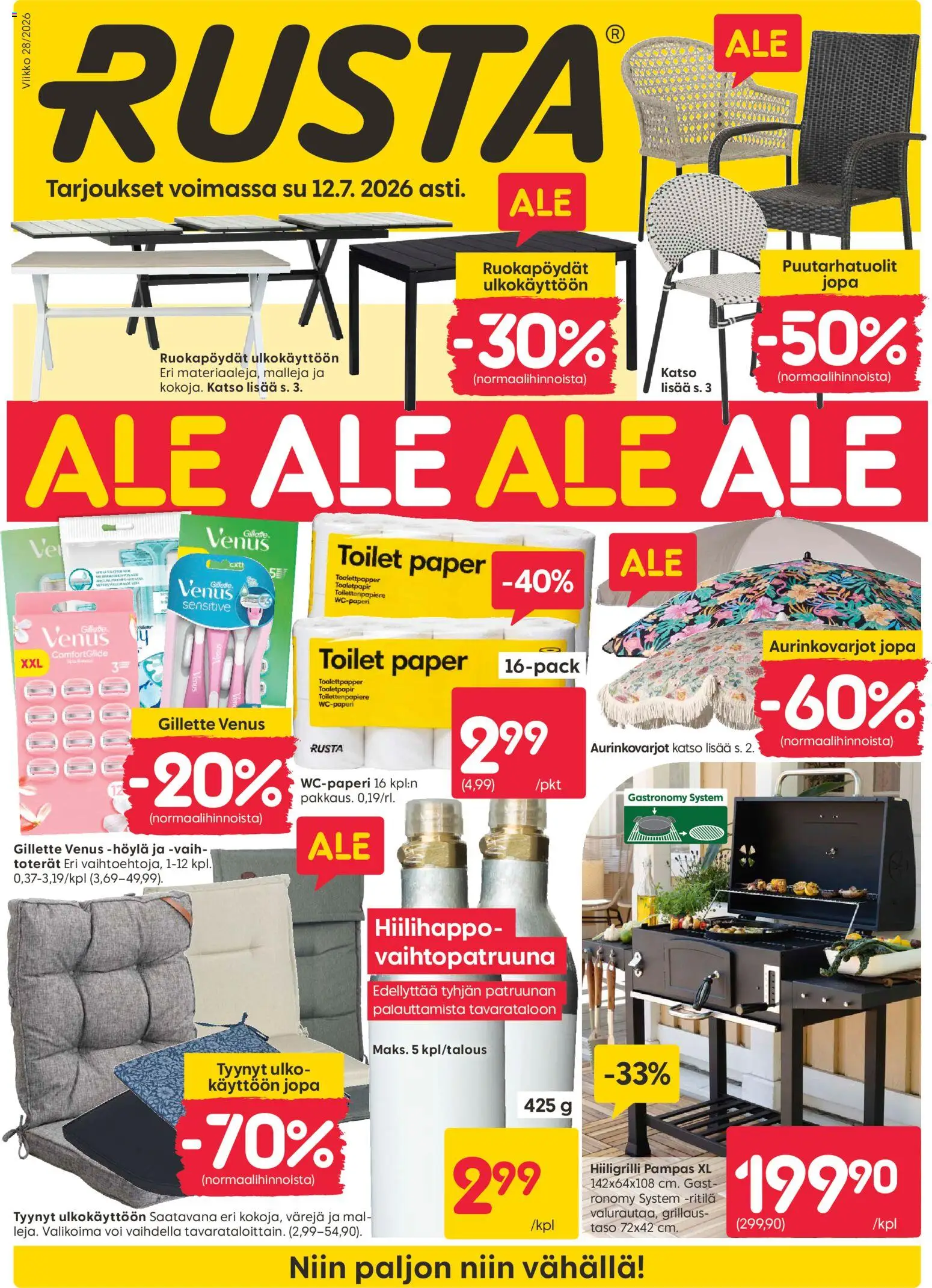 🛍️ Rusta tarjoukset alkaen 06/07/2026 » Katso huipputarjoukset ja säästä jo tänään! 💰 | Suomi