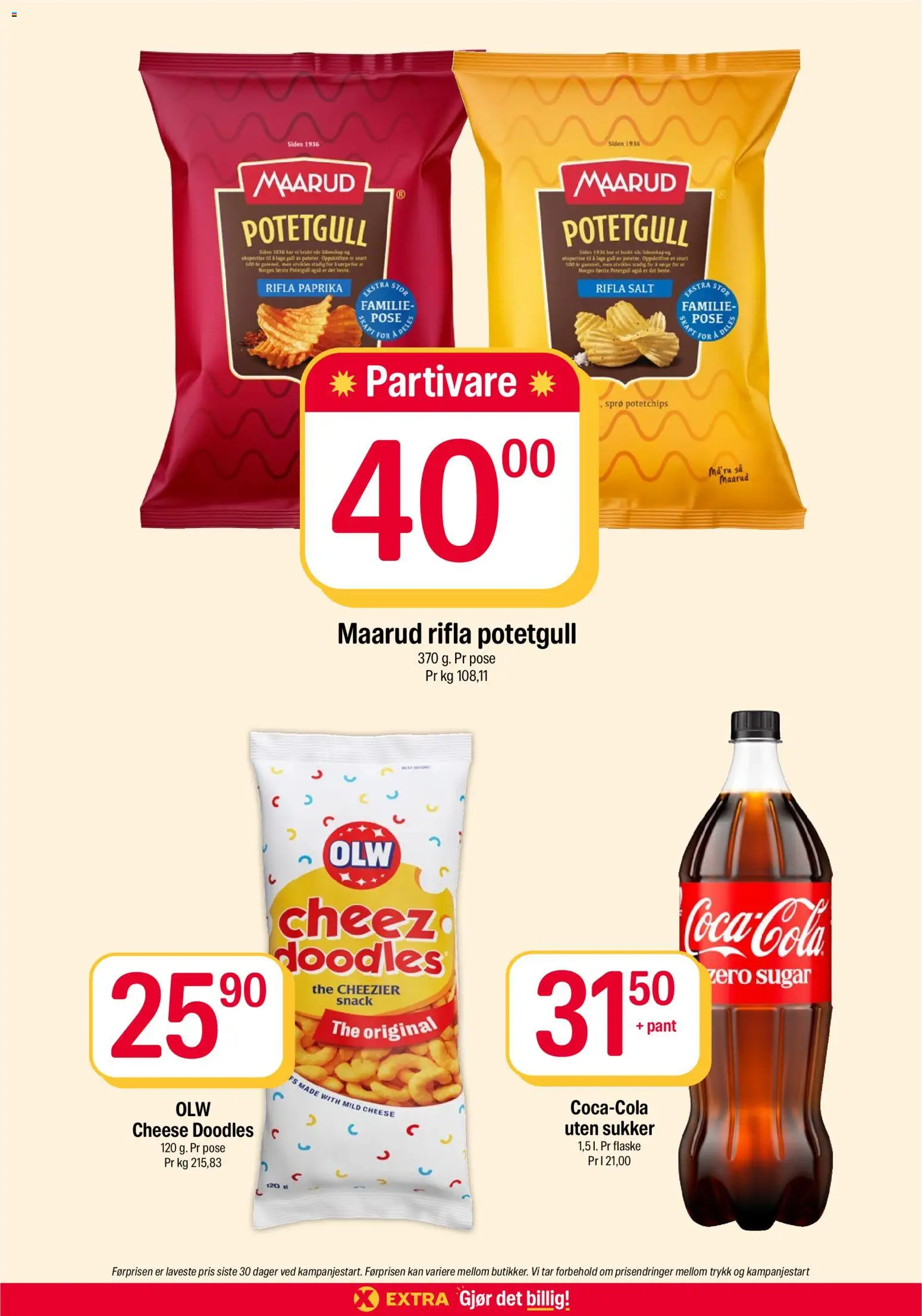 Coop Extra kundeavis Kundeavis in Norge