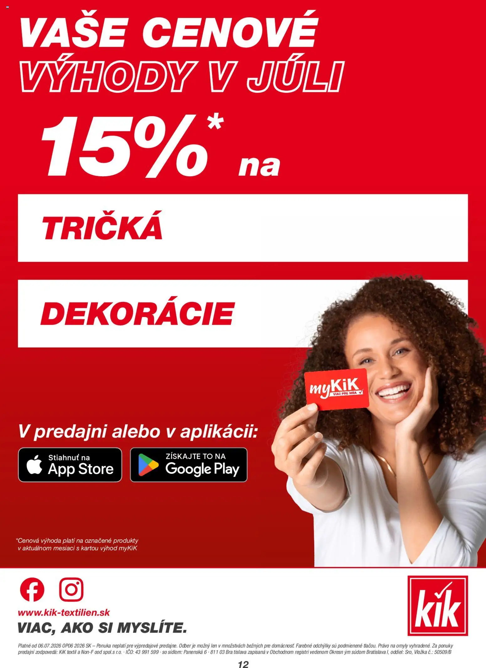 Kik leták od 06.07.2026 » Pozrite si limitované zľavy a ušetrite ešte dnes! | Slovensko