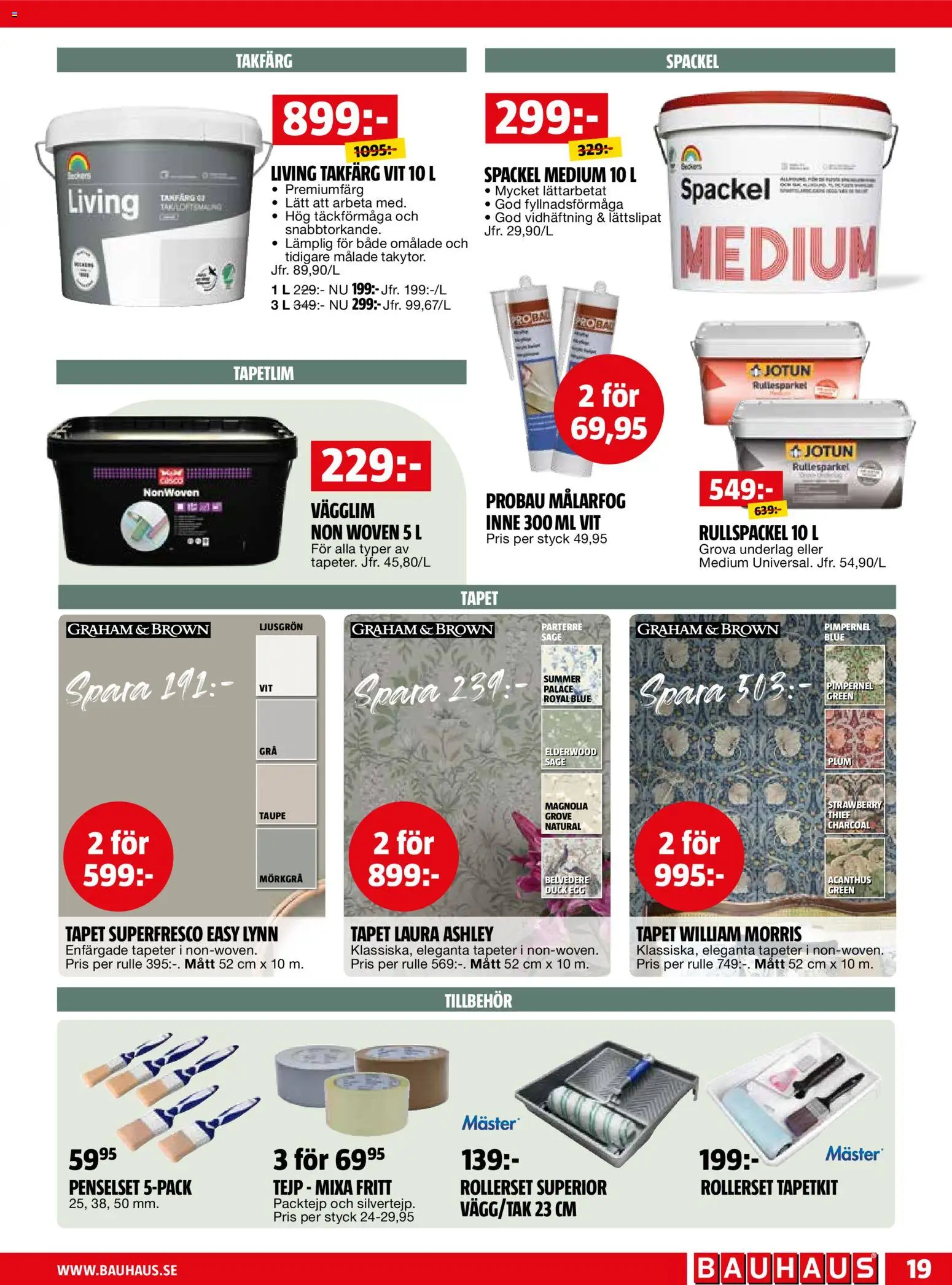 Bauhaus erbjudanden Reklamblad in Sverige