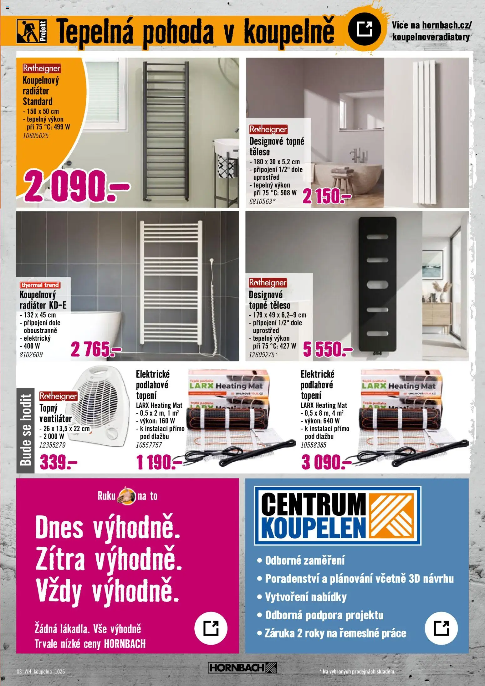 HORNBACH leták - Koupelna Leták in Česko