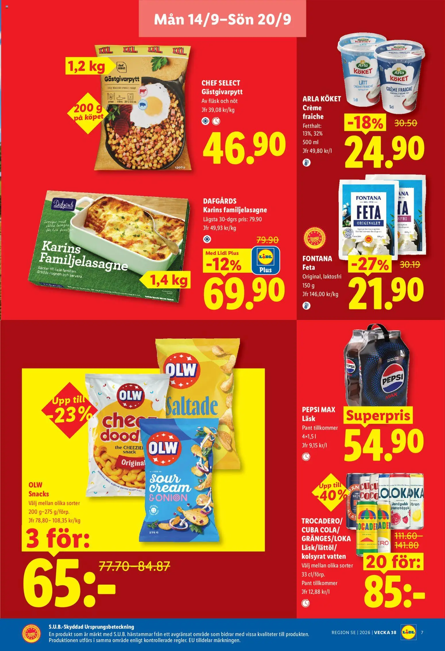 Lidl erbjudanden Reklamblad in Sverige