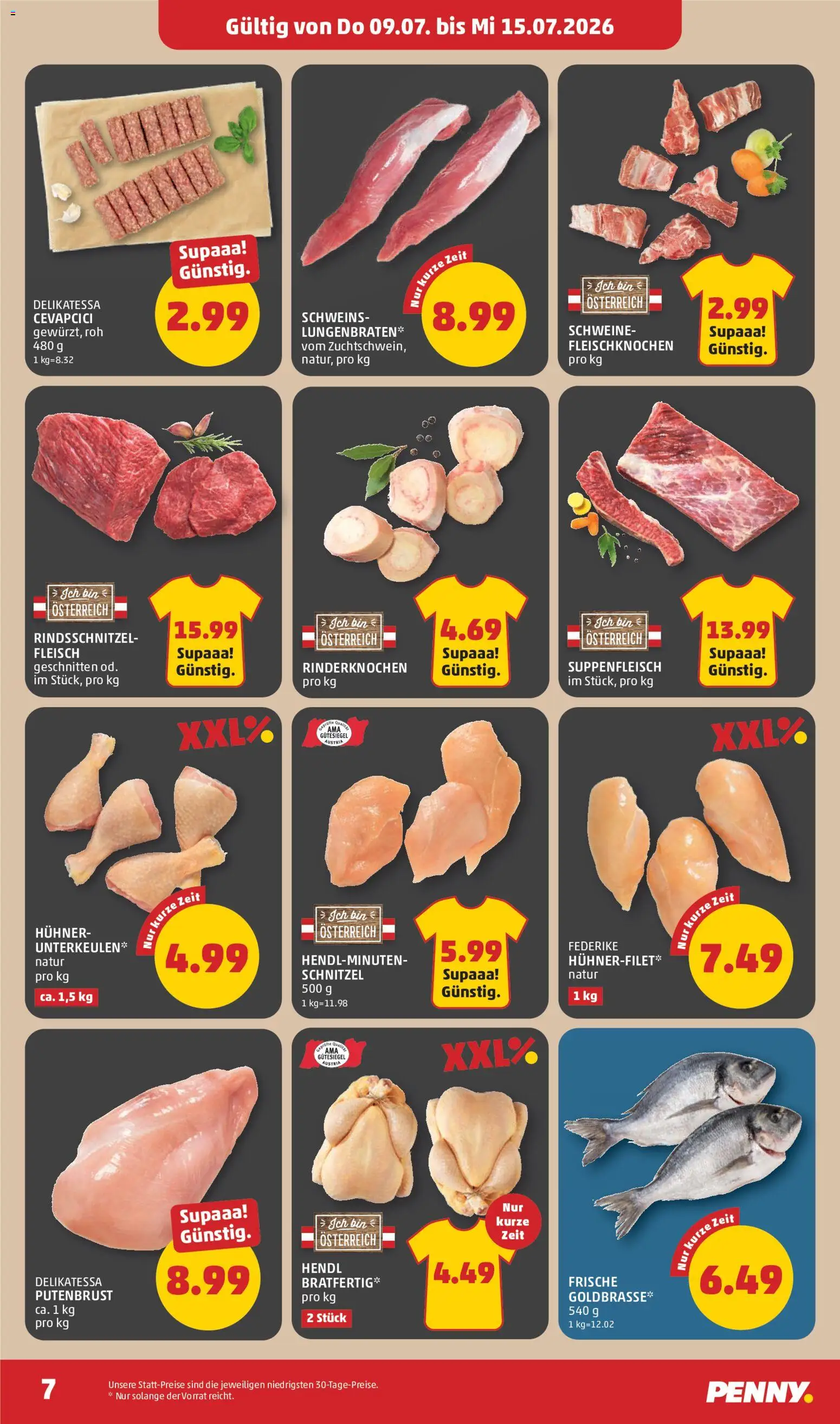 Die besten Angebote | Penny Markt Flugblatt ab 09.07.2026 | - Jetzt stöbern! | Österreich