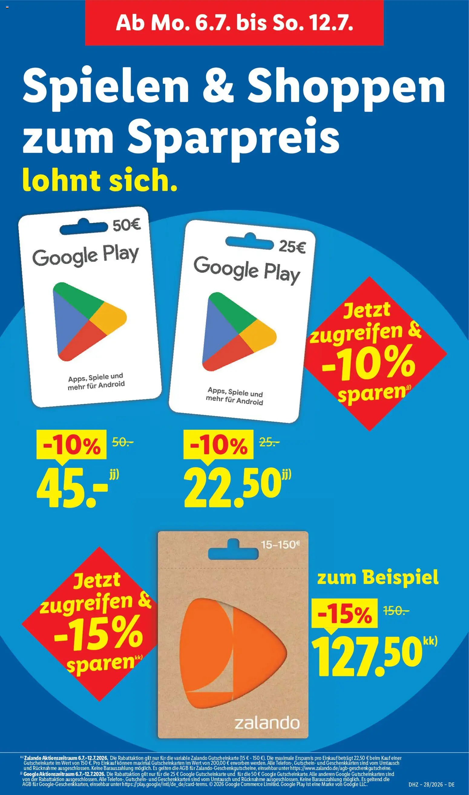 Lidl Prospekt | 06.07.2026 | Wie erhält man einen begrenzten Rabatt? | Deutschland